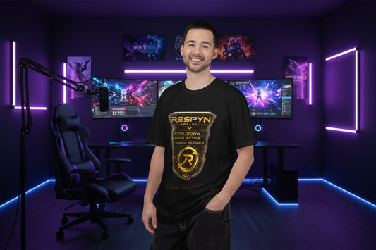 Respyn Apparel 'No Quit Protocol' Graphic T-Shirt – Futuristic Gamer Tech Tee