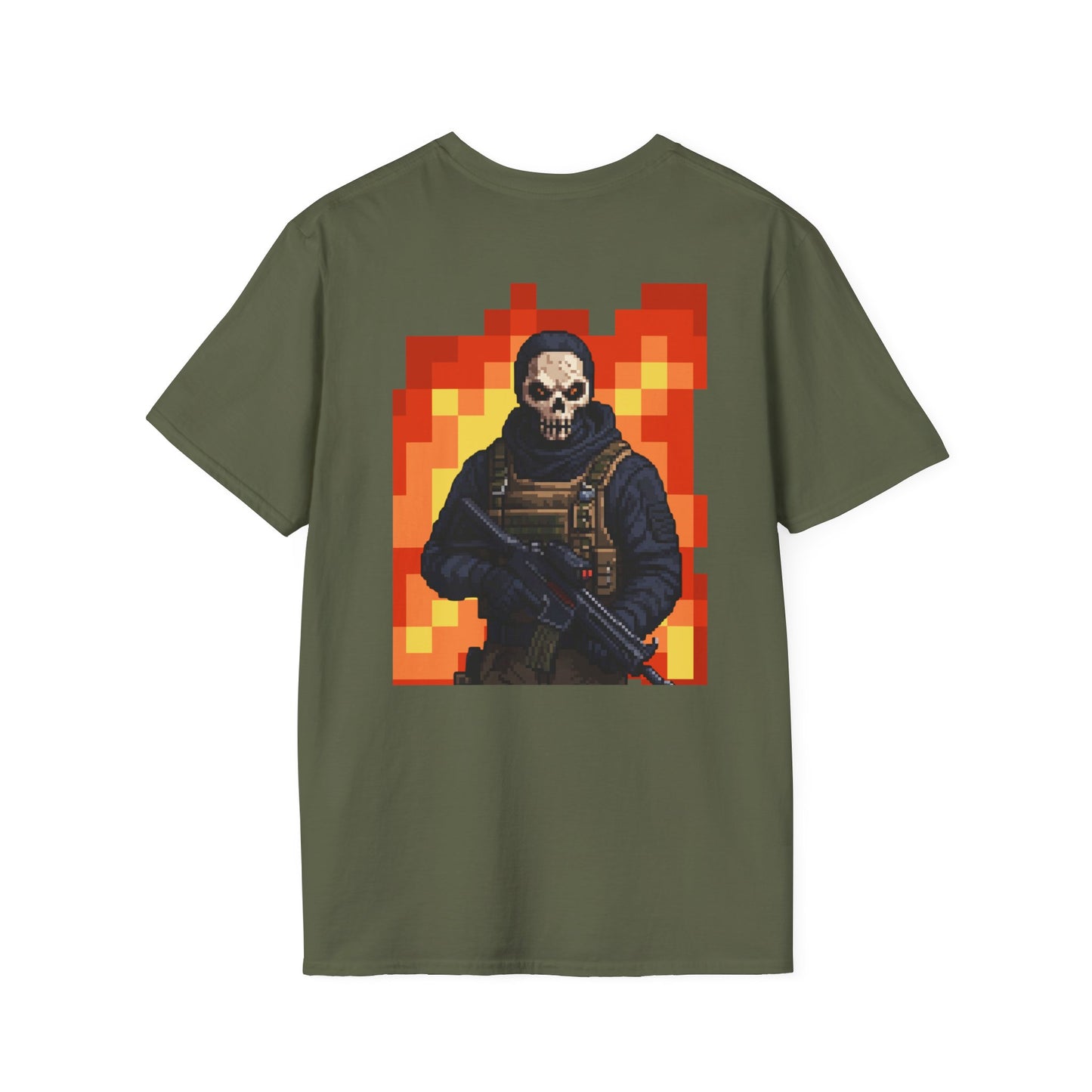 Stealth Skull Operator T-Shirt | Tactical Military Graphic Tee | Ghost-Inspired Warzone Style Shirt | Gamer Streetwear