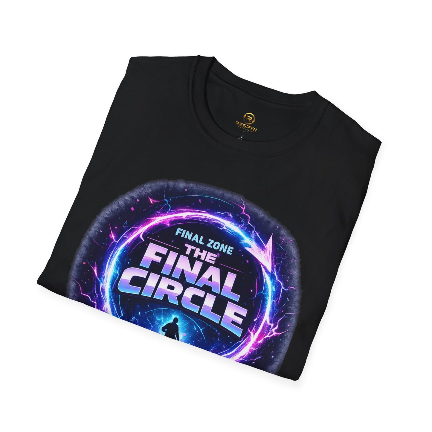 Final Circle Graphic T-Shirt — 'Final Zone' Neon Gamer Tee