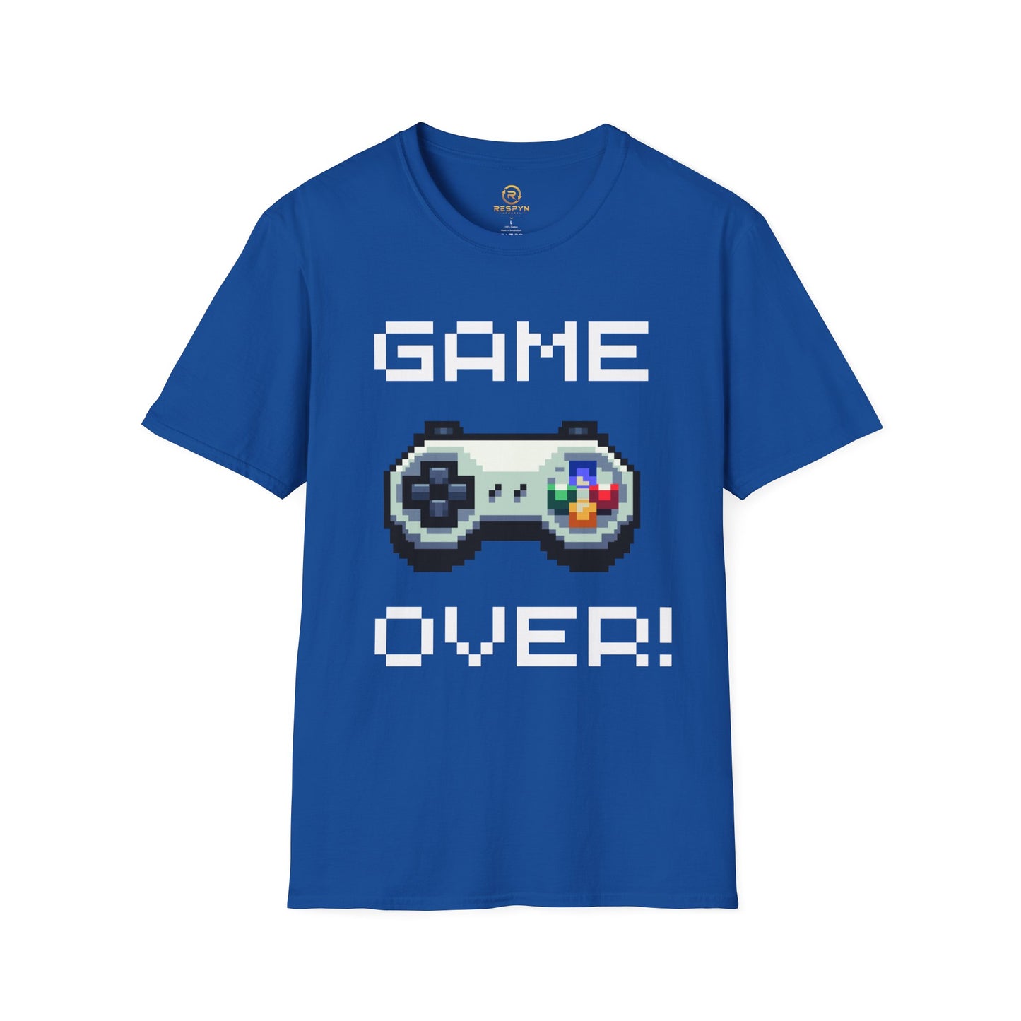 Retro Game Over Pixel Controller Shirt | Funny Gamer T-Shirt | 8-Bit Gaming Tee | Gift for Gamers