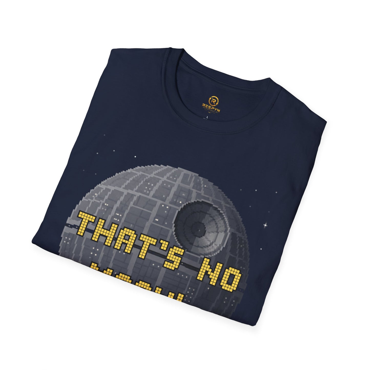 Retro Pixel Space Station T-Shirt – Sci-Fi Gaming Style Tee, Galactic Pixel Art Shirt, Minimalist Space Graphic Tee