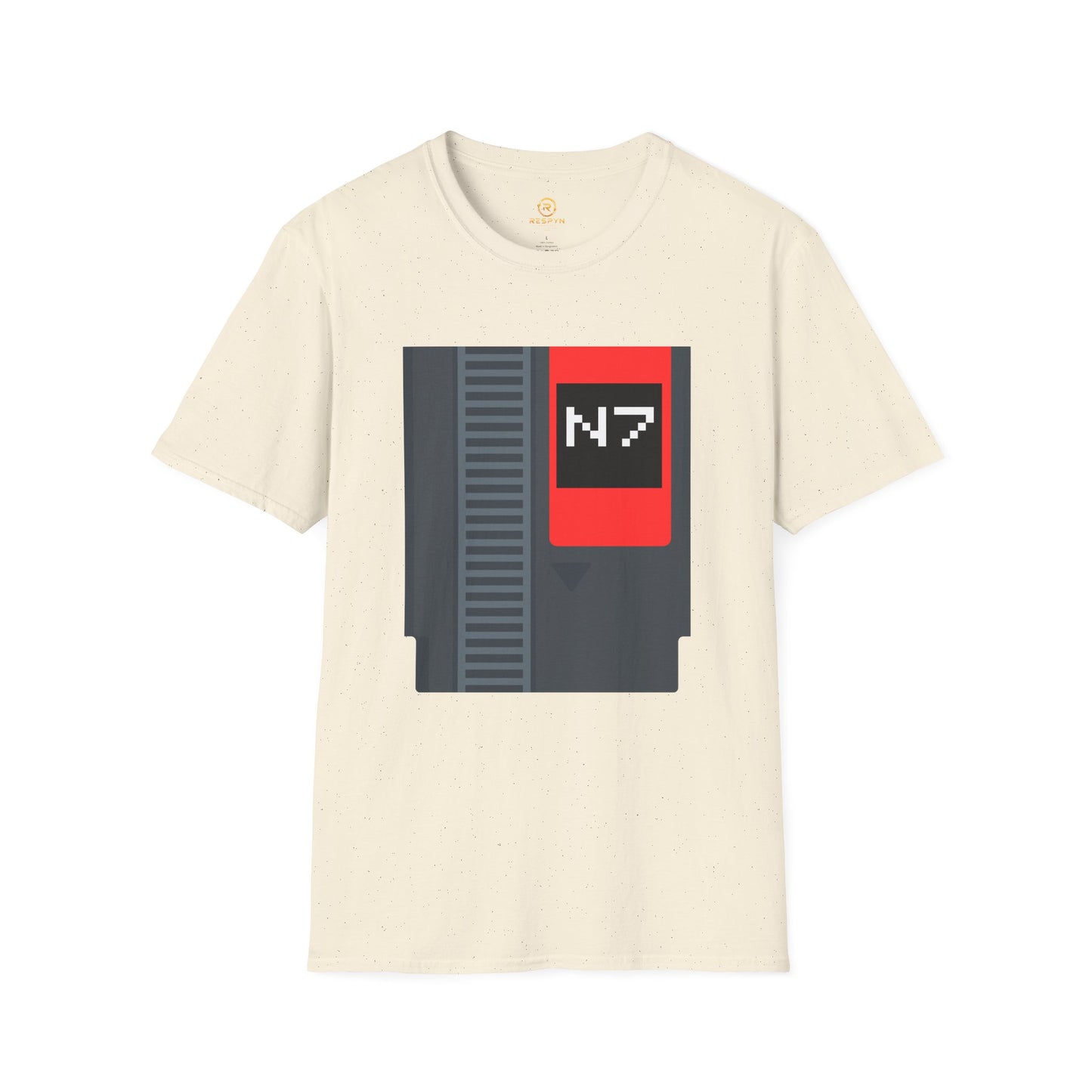 Mass Effect N7 Retro NES Cartridge T-Shirt - Unisex Softstyle Gaming Tee