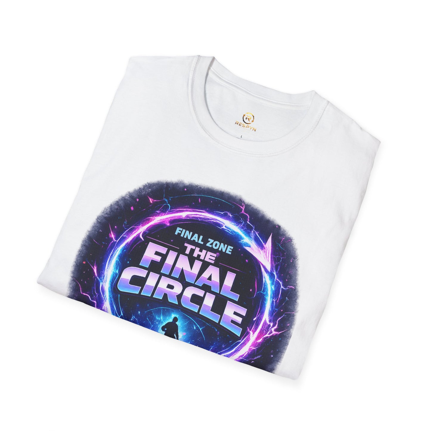 Final Circle Graphic T-Shirt — 'Final Zone' Neon Gamer Tee