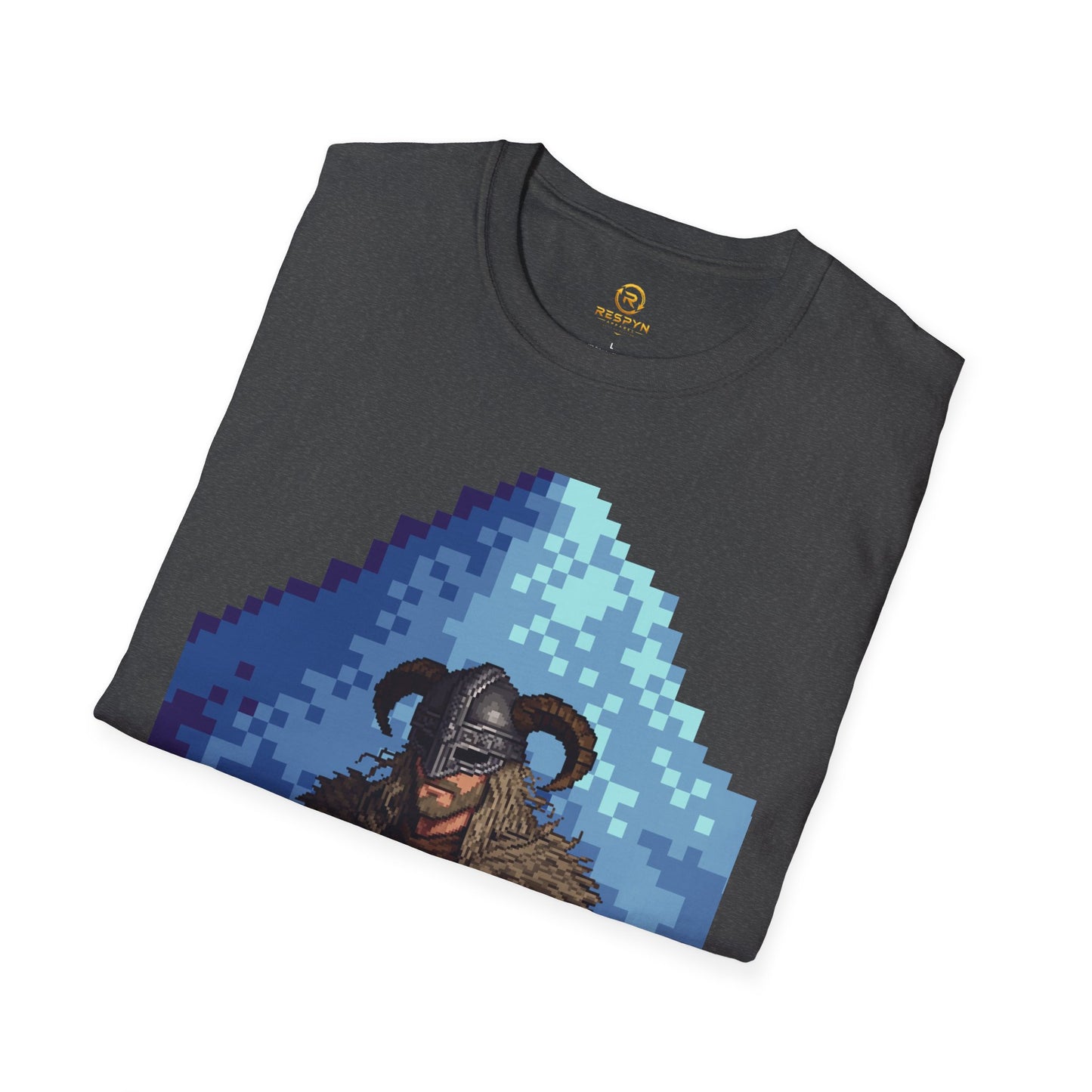 Dragonborn Pixel Shirt – Skyrim Inspired Tee | Retro RPG Gaming T-Shirt | Nordic Warrior Graphic Tee | Gift for Gamers