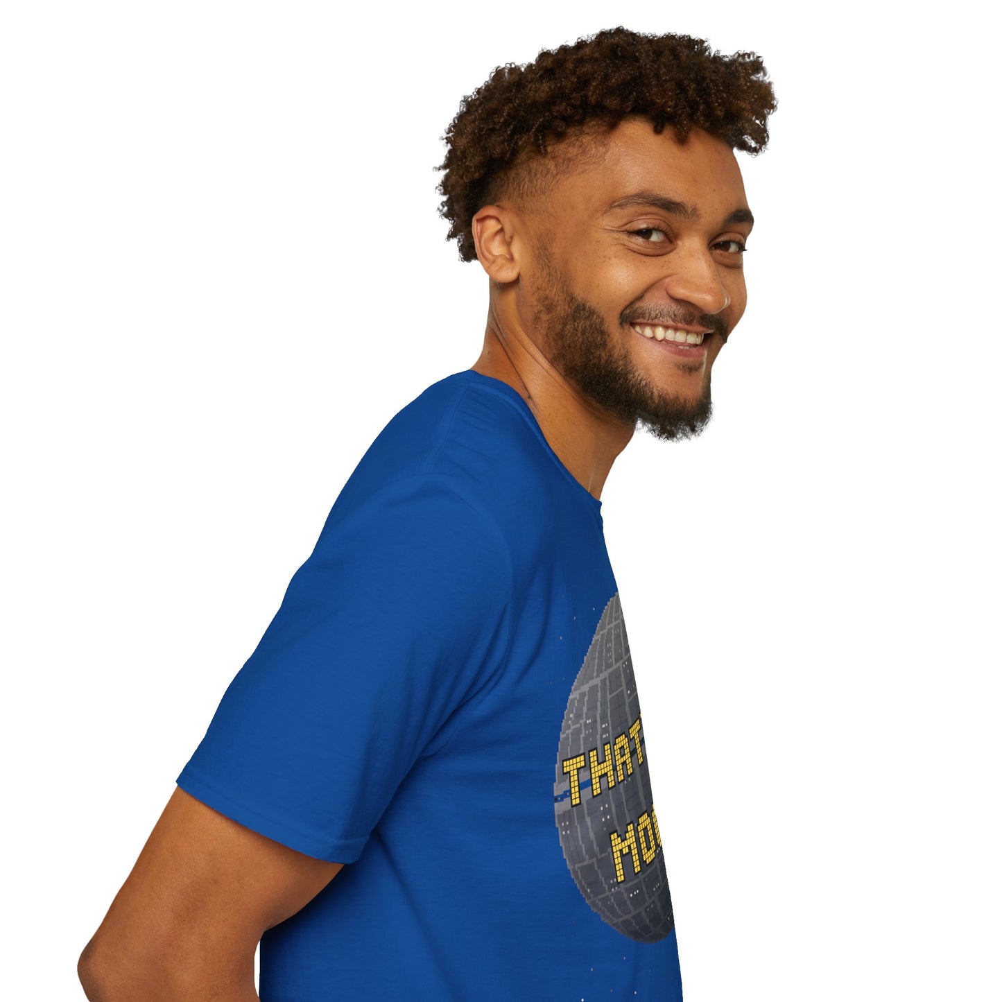 Retro Pixel Space Station T-Shirt – Sci-Fi Gaming Style Tee, Galactic Pixel Art Shirt, Minimalist Space Graphic Tee