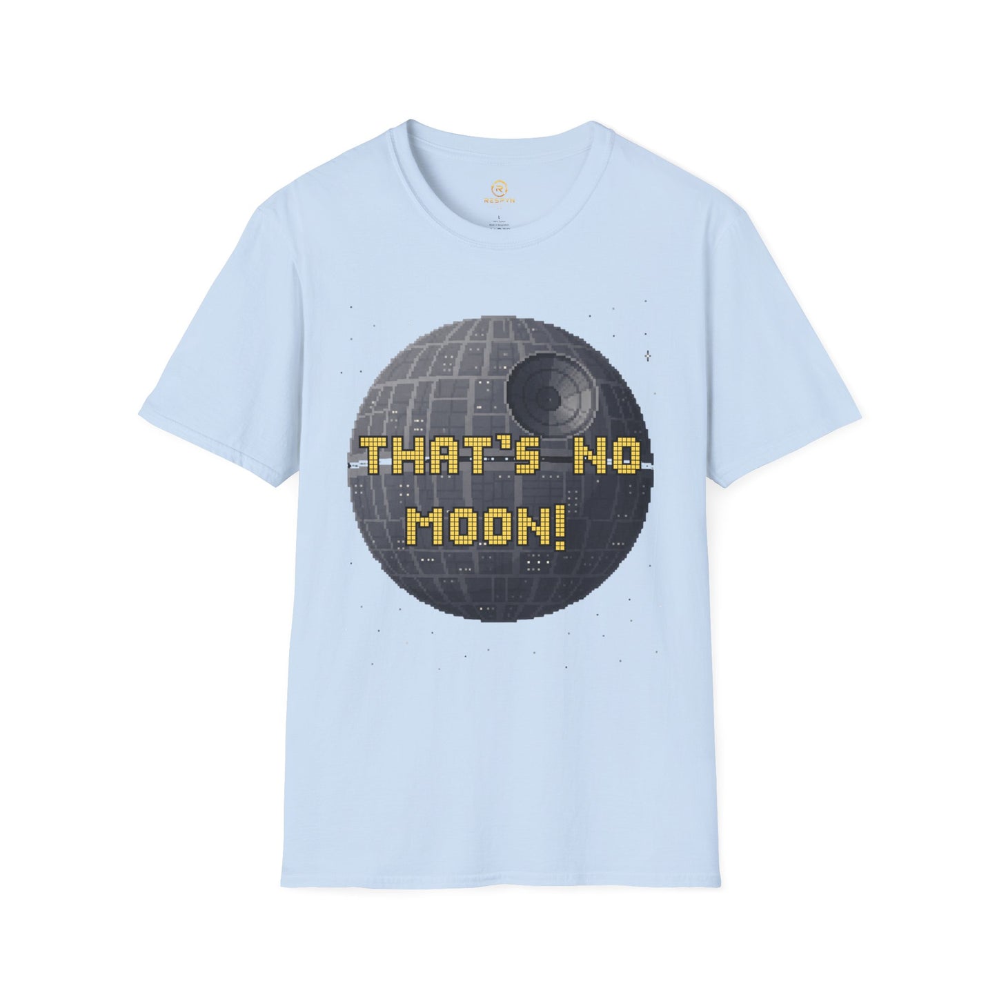 Retro Pixel Space Station T-Shirt – Sci-Fi Gaming Style Tee, Galactic Pixel Art Shirt, Minimalist Space Graphic Tee