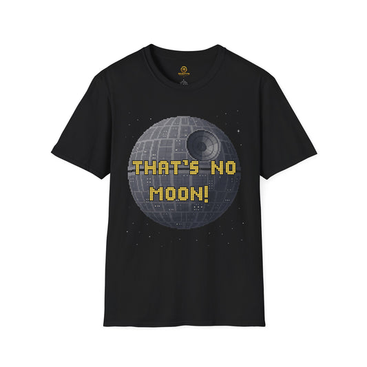 Retro Pixel Space Station T-Shirt – Sci-Fi Gaming Style Tee, Galactic Pixel Art Shirt, Minimalist Space Graphic Tee
