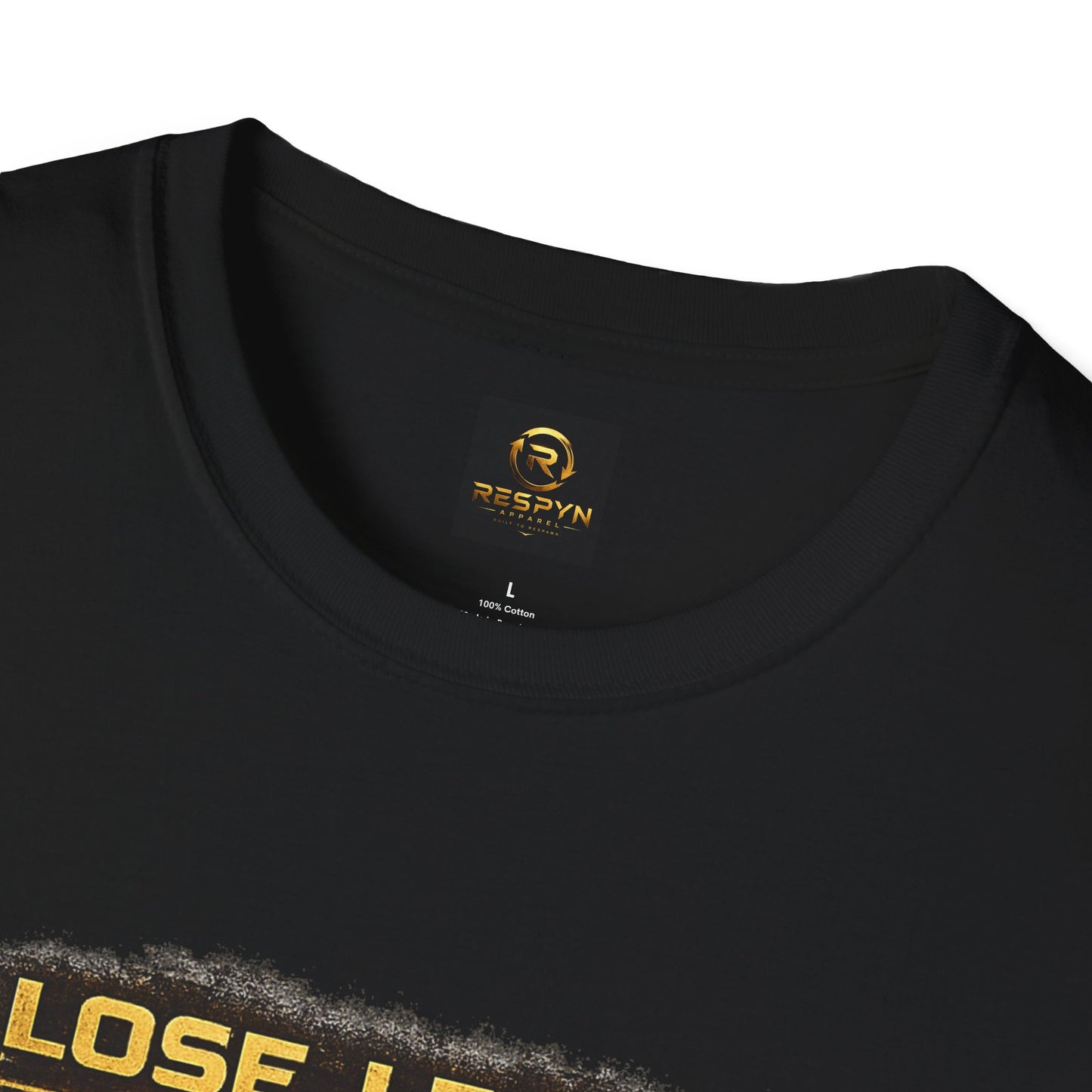 Gaming T-Shirt — "Lose. Learn. Respawn. Repeat." Motivational Gamer Tee