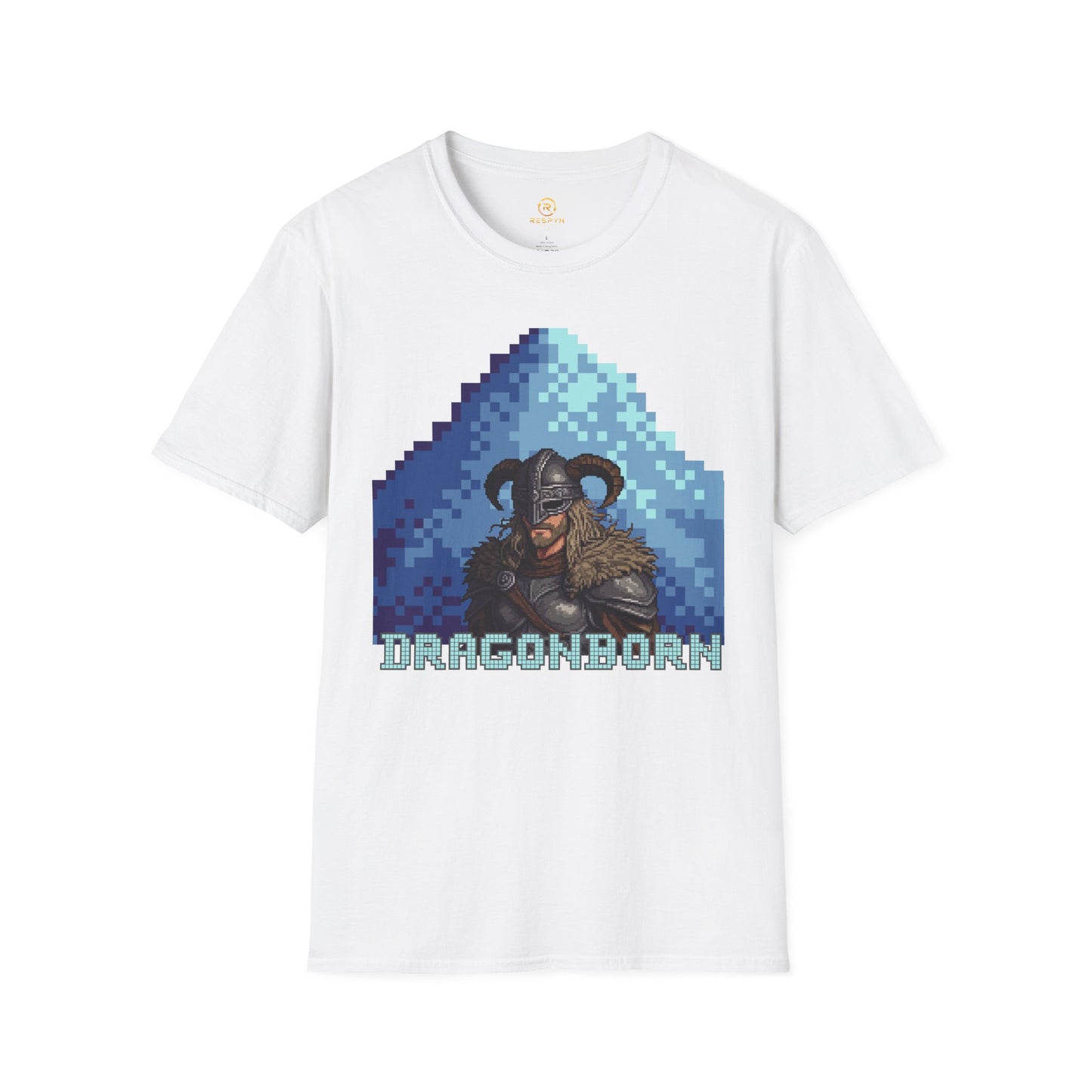 Dragonborn Pixel Shirt – Skyrim Inspired Tee | Retro RPG Gaming T-Shirt | Nordic Warrior Graphic Tee | Gift for Gamers