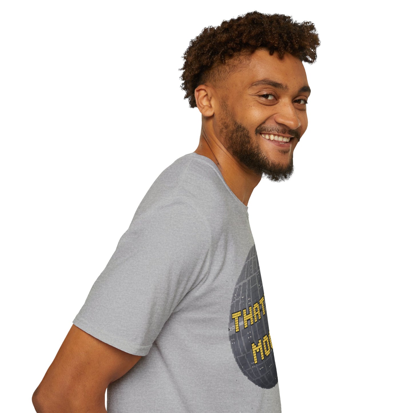 Retro Pixel Space Station T-Shirt – Sci-Fi Gaming Style Tee, Galactic Pixel Art Shirt, Minimalist Space Graphic Tee