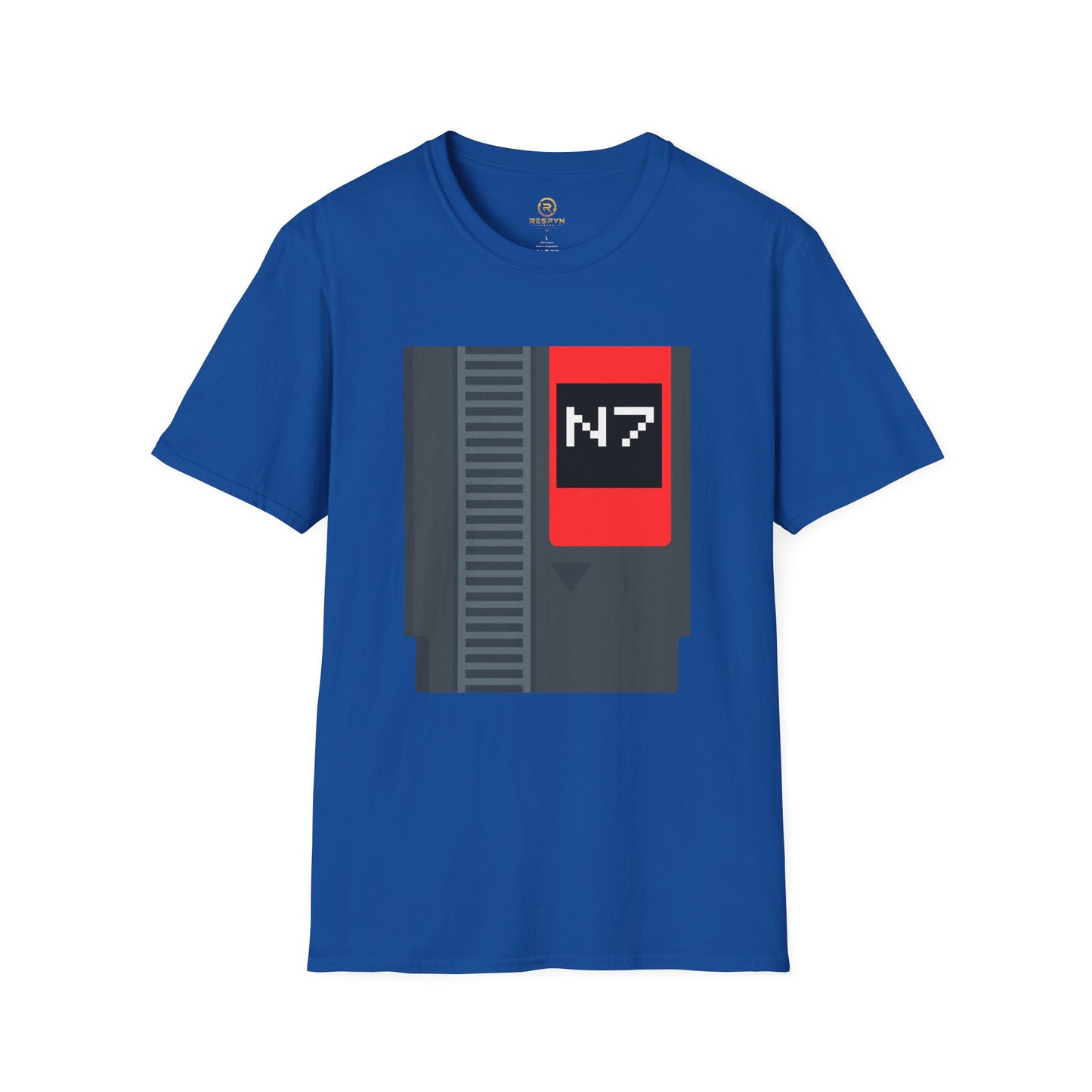 Mass Effect N7 Retro NES Cartridge T-Shirt - Unisex Softstyle Gaming Tee