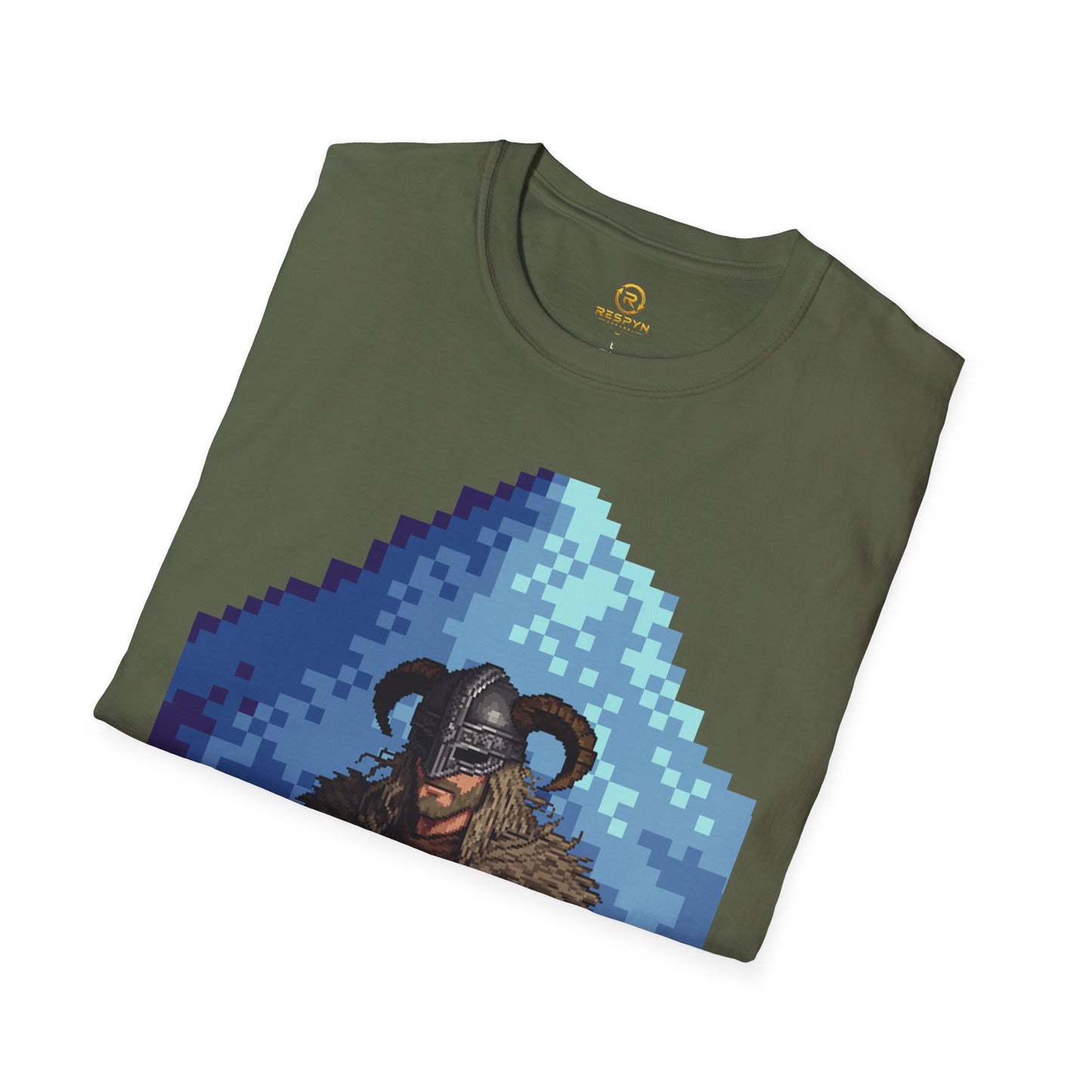 Dragonborn Pixel Shirt – Skyrim Inspired Tee | Retro RPG Gaming T-Shirt | Nordic Warrior Graphic Tee | Gift for Gamers