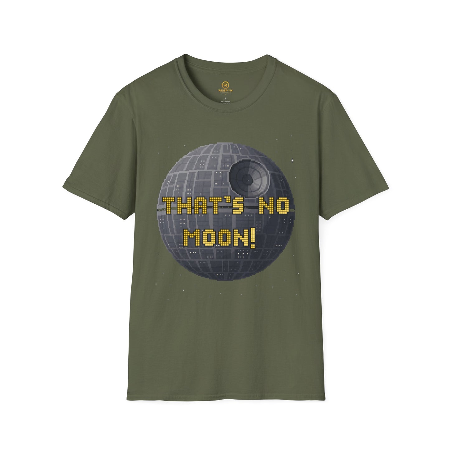 Retro Pixel Space Station T-Shirt – Sci-Fi Gaming Style Tee, Galactic Pixel Art Shirt, Minimalist Space Graphic Tee
