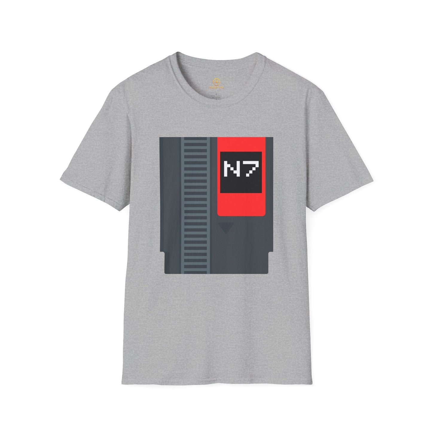 Mass Effect N7 Retro NES Cartridge T-Shirt - Unisex Softstyle Gaming Tee