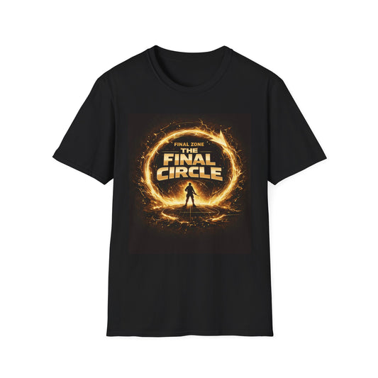 Final Circle Graphic T‑Shirt — Fiery Gamer / Sci‑Fi Adventure Tee