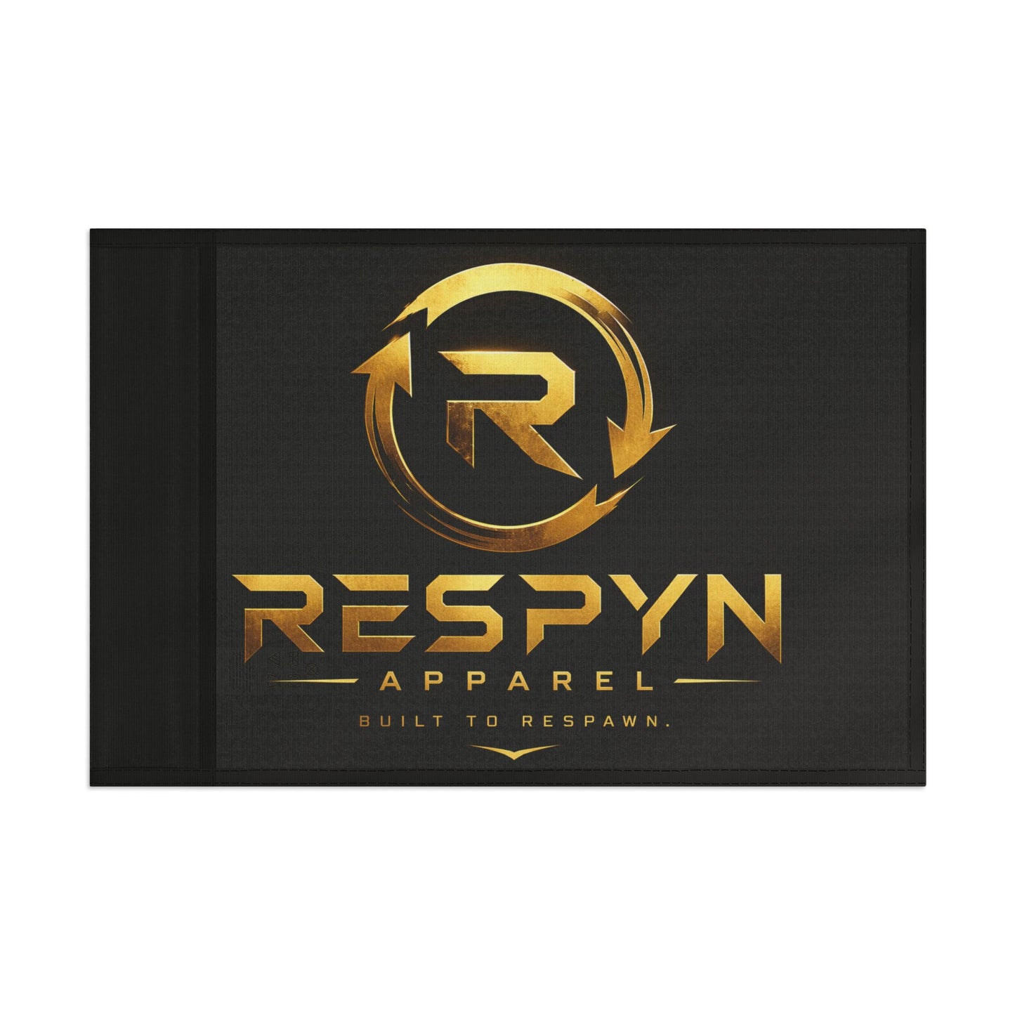 Flag — Respyn Apparel Gold Logo Flag (Gaming/Streamer Decor)