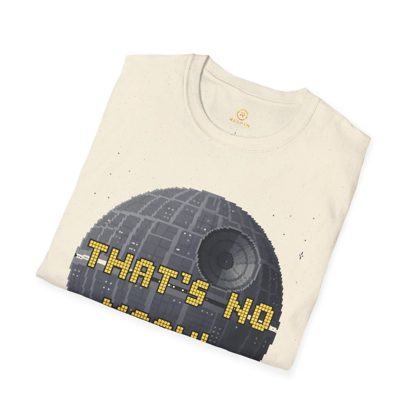 Retro Pixel Space Station T-Shirt – Sci-Fi Gaming Style Tee, Galactic Pixel Art Shirt, Minimalist Space Graphic Tee