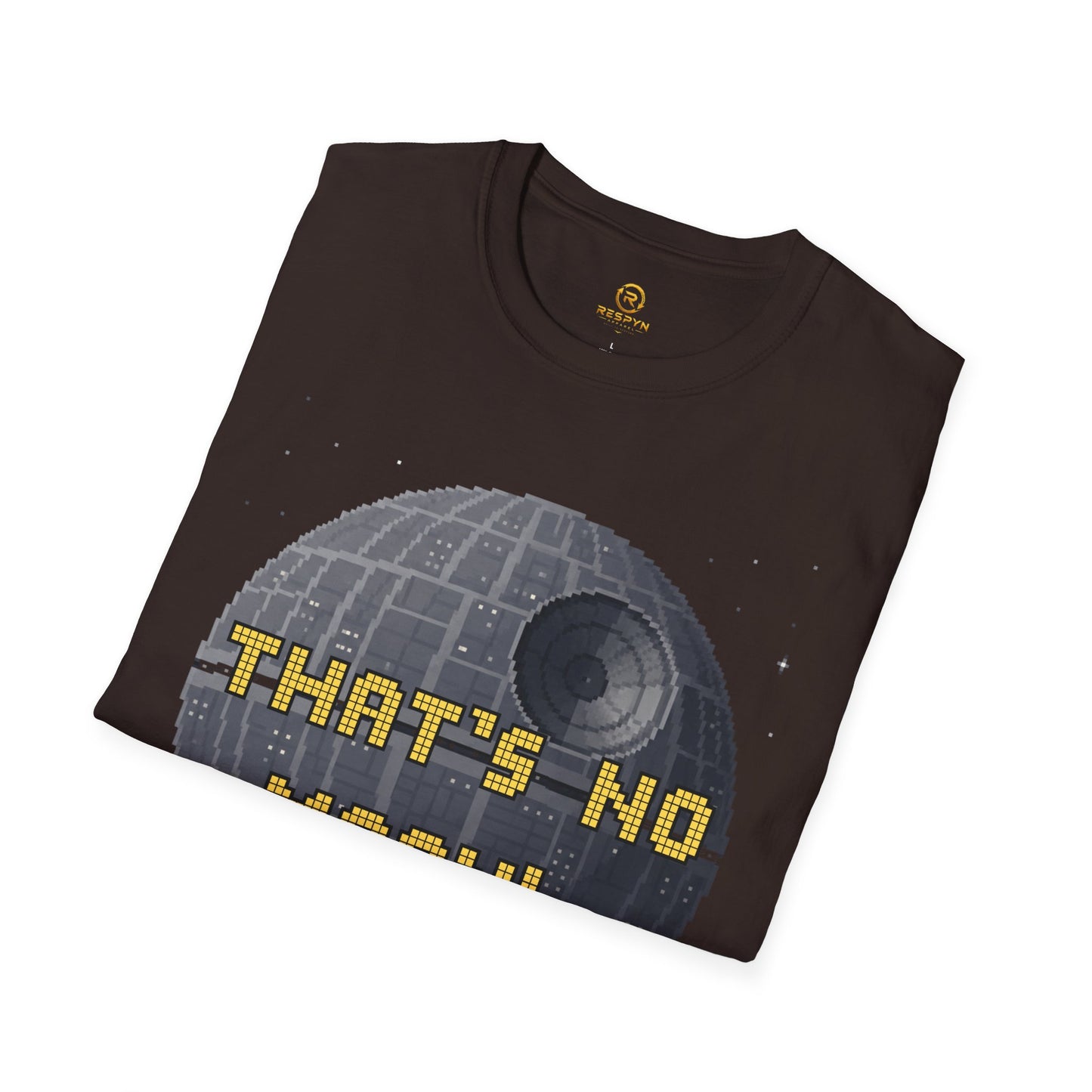 Retro Pixel Space Station T-Shirt – Sci-Fi Gaming Style Tee, Galactic Pixel Art Shirt, Minimalist Space Graphic Tee