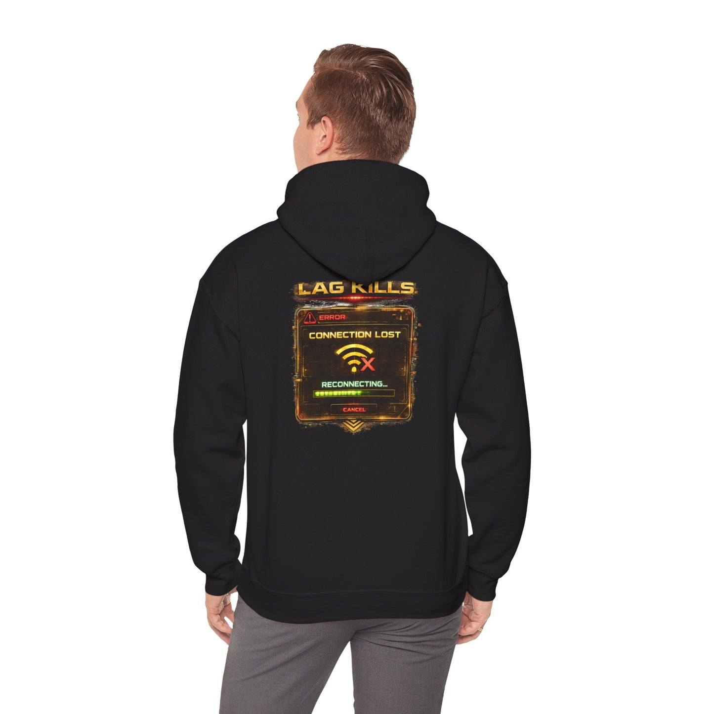 Respyn Gaming Hoodie — "Connection Lost" Retro Futuristic Logo Sweatshirt