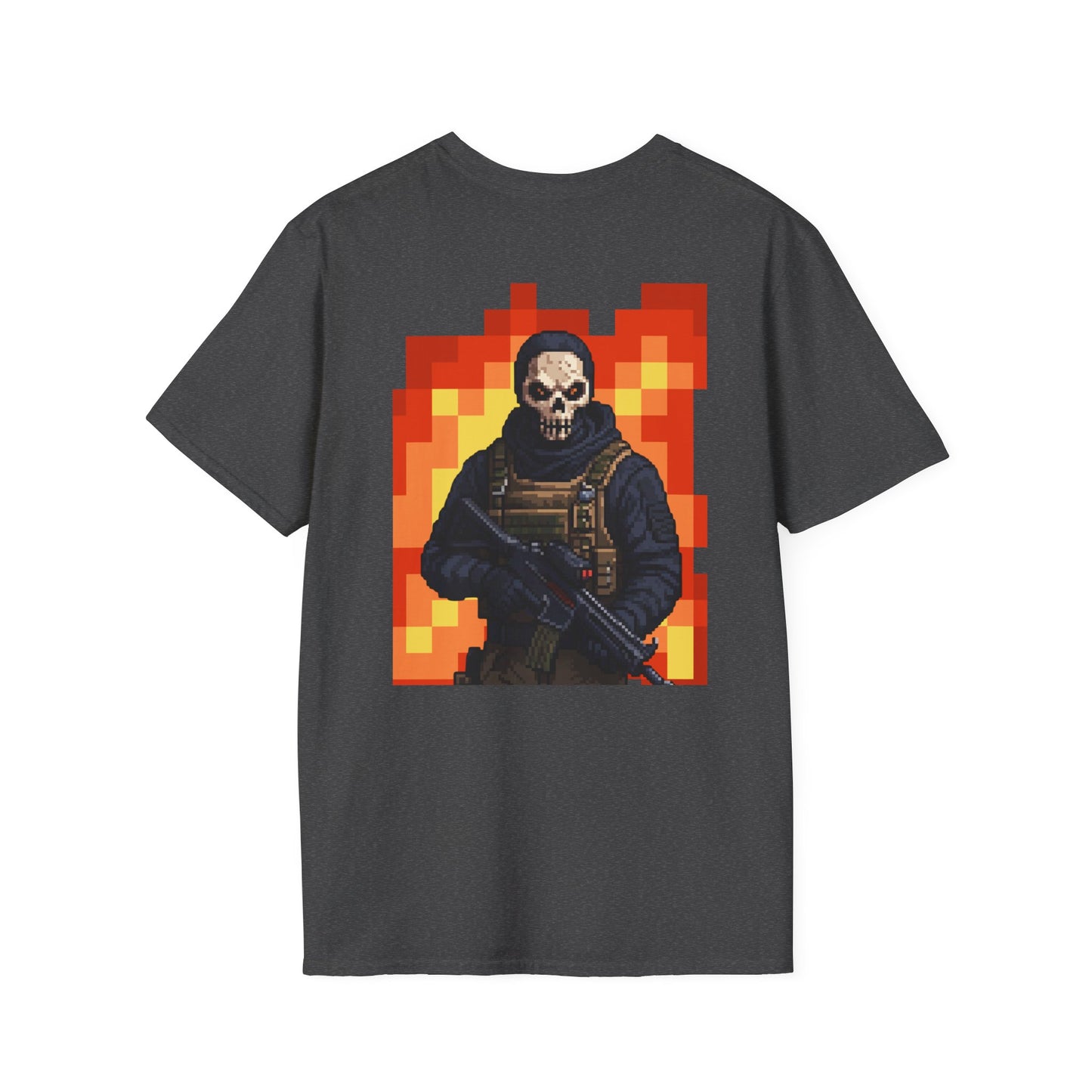Stealth Skull Operator T-Shirt | Tactical Military Graphic Tee | Ghost-Inspired Warzone Style Shirt | Gamer Streetwear