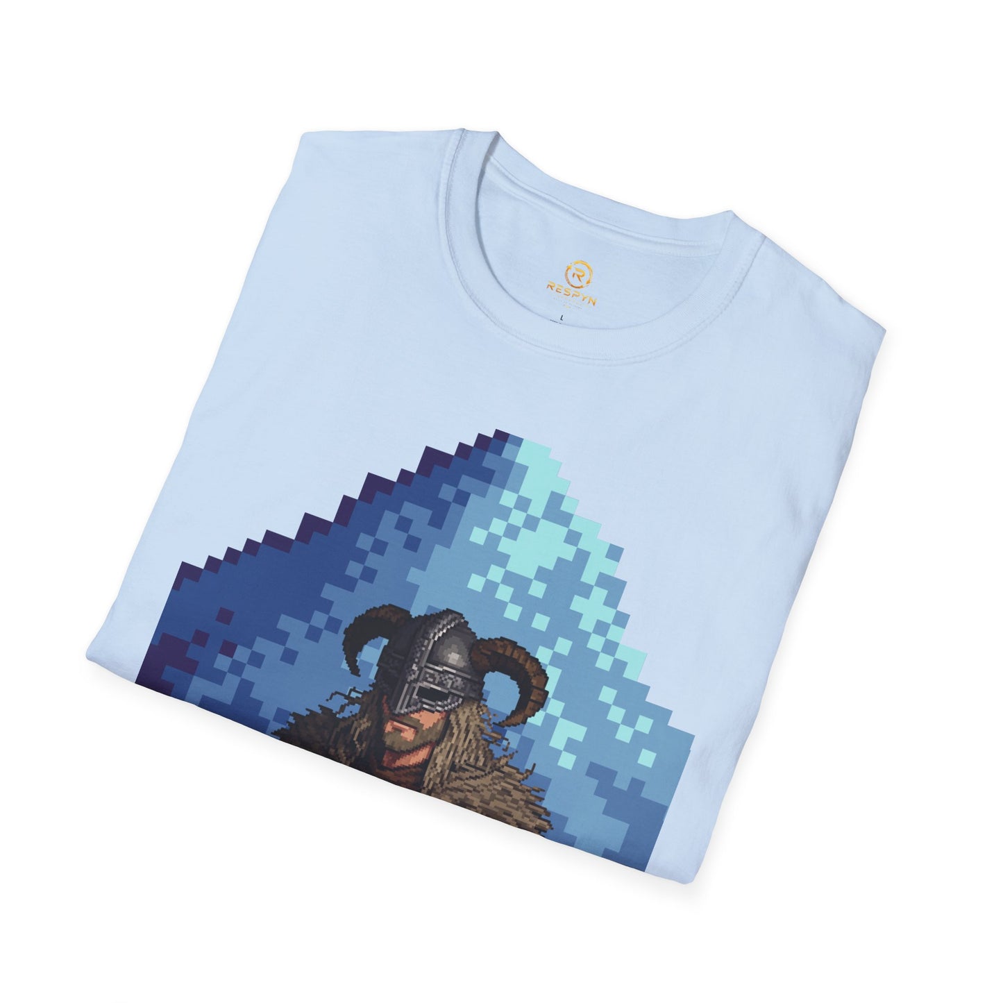 Dragonborn Pixel Shirt – Skyrim Inspired Tee | Retro RPG Gaming T-Shirt | Nordic Warrior Graphic Tee | Gift for Gamers