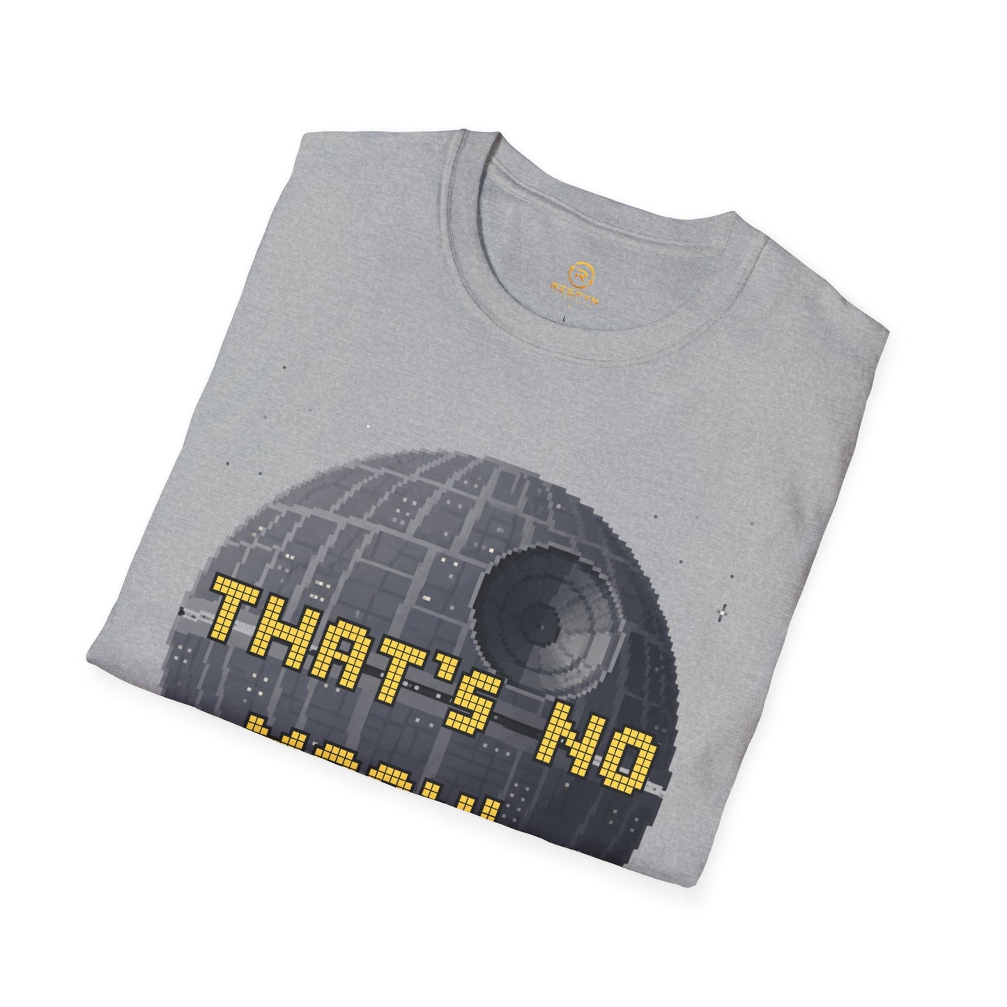 Retro Pixel Space Station T-Shirt – Sci-Fi Gaming Style Tee, Galactic Pixel Art Shirt, Minimalist Space Graphic Tee