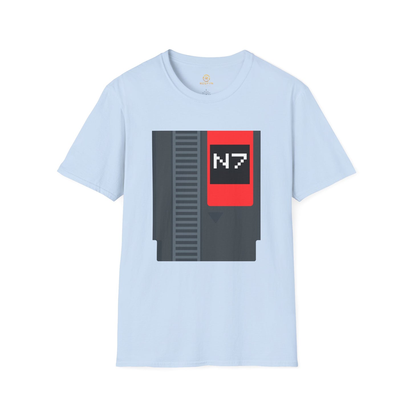 Mass Effect N7 Retro NES Cartridge T-Shirt - Unisex Softstyle Gaming Tee