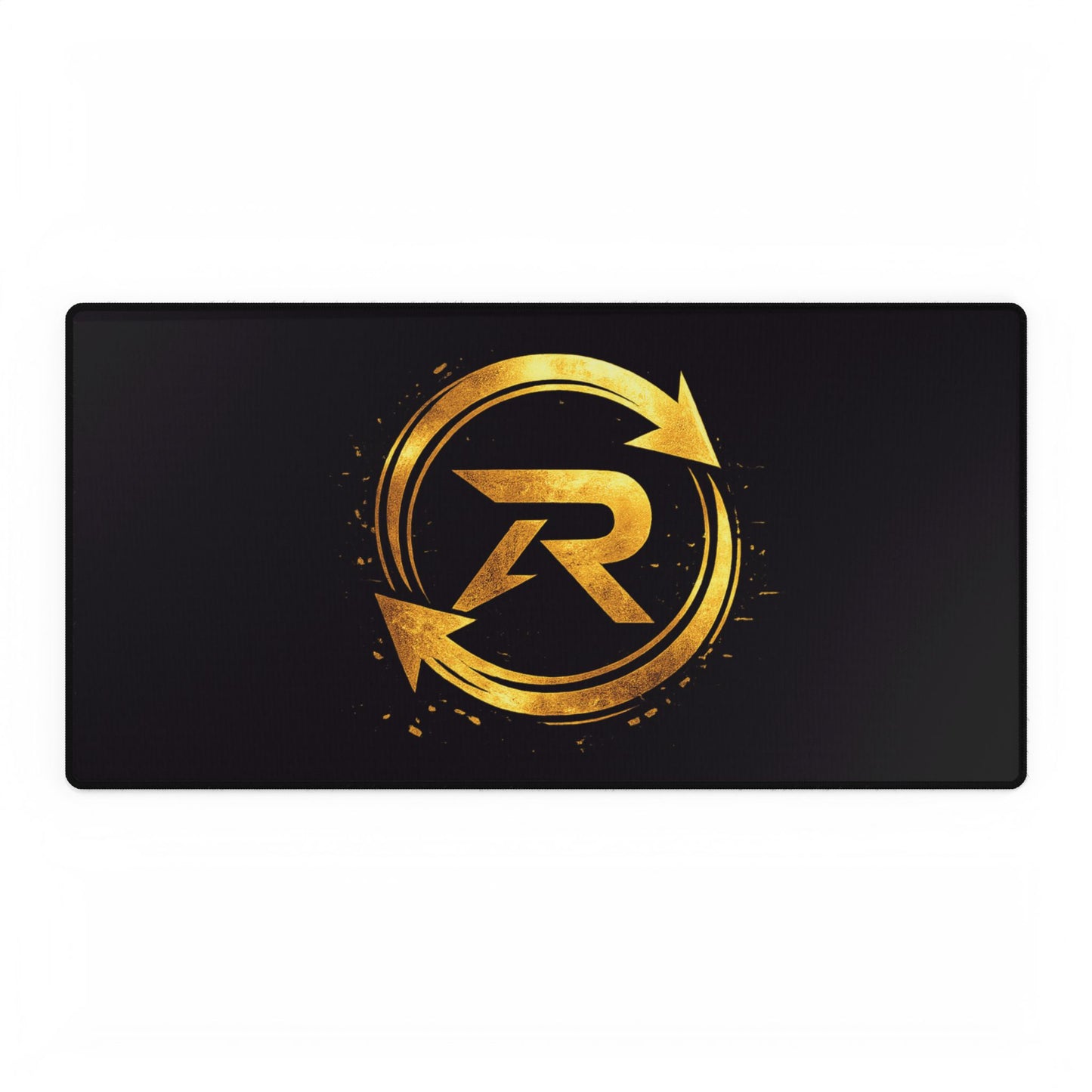 Gaming Desk Mat — Gold Emblem "Respyn Apparel" Logo
