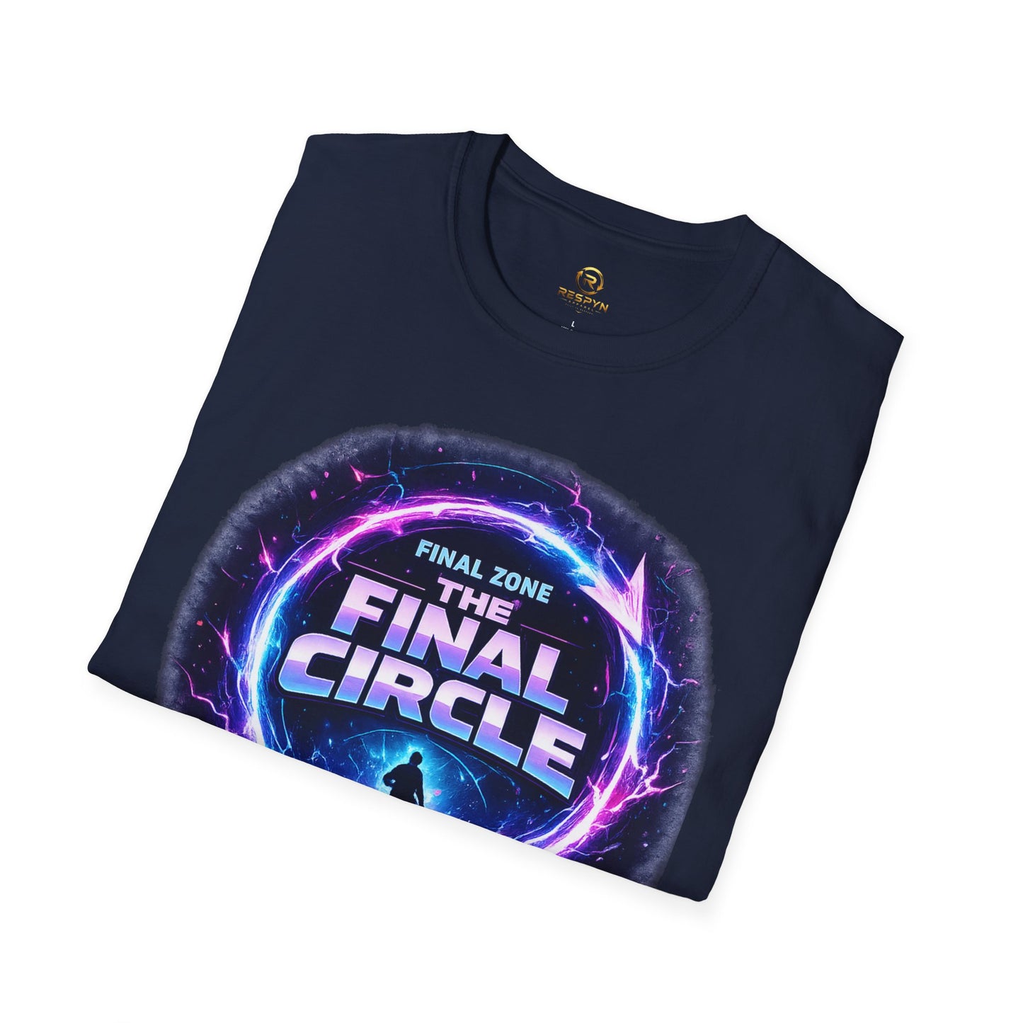 Final Circle Graphic T-Shirt — 'Final Zone' Neon Gamer Tee