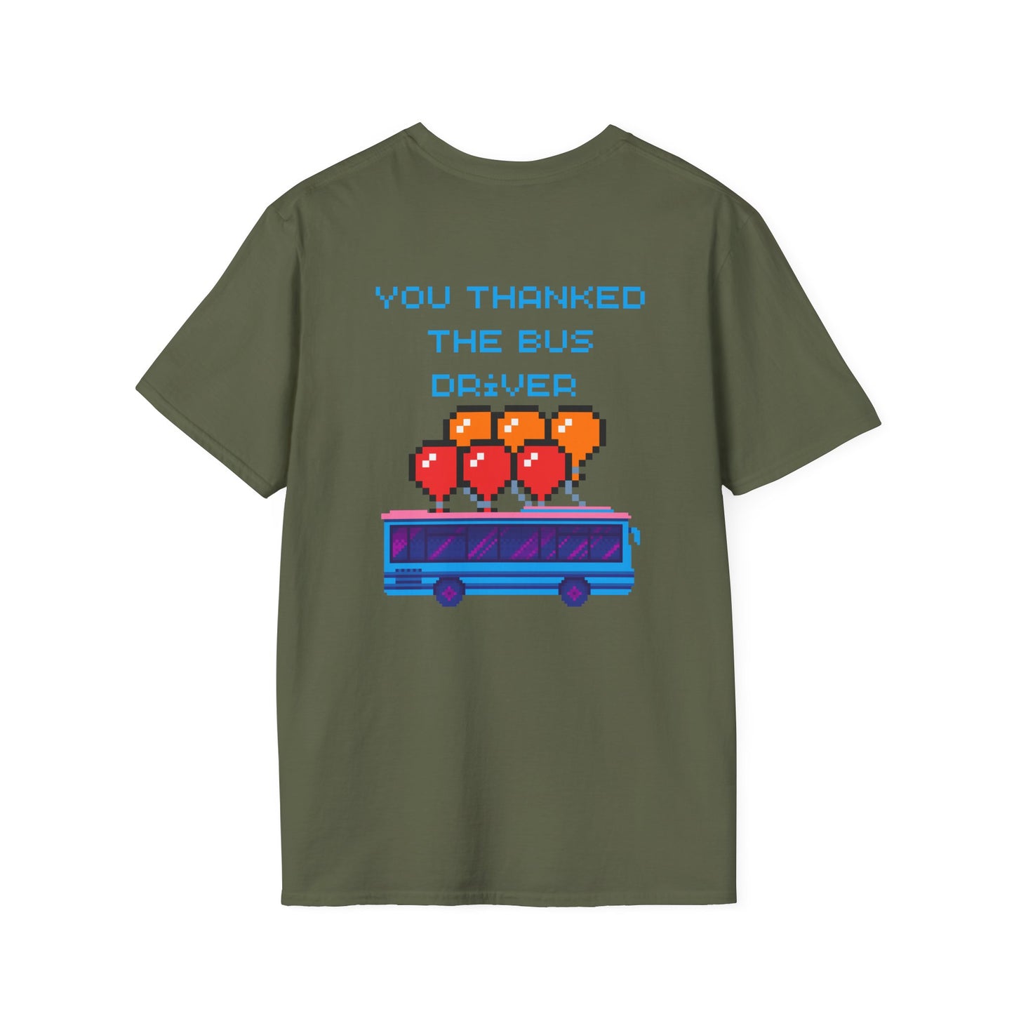Thank the Bus Driver Shirt – Retro Pixel Gaming Tee, Funny Gamer Gift, Battle Royale Inspired T-Shirt