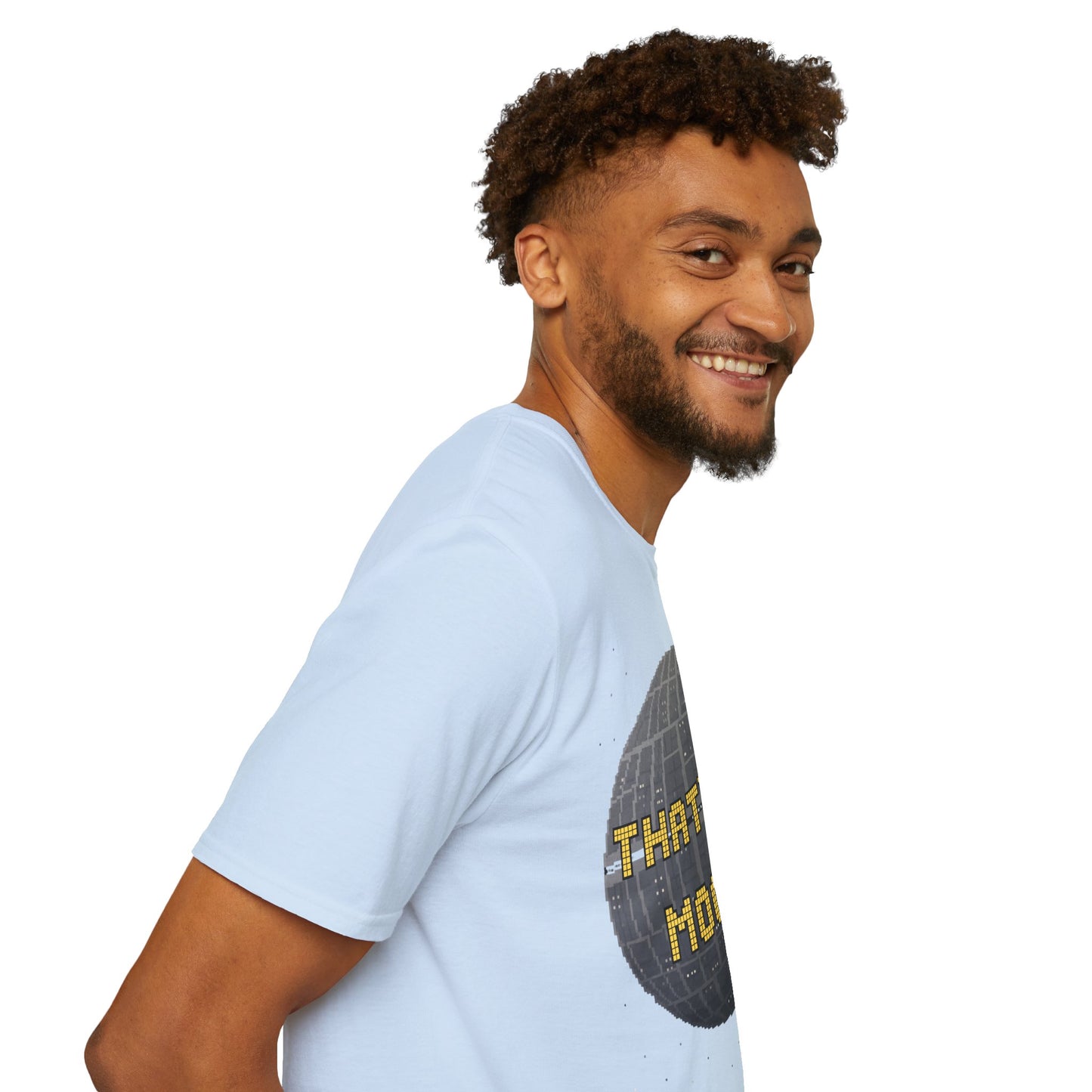 Retro Pixel Space Station T-Shirt – Sci-Fi Gaming Style Tee, Galactic Pixel Art Shirt, Minimalist Space Graphic Tee