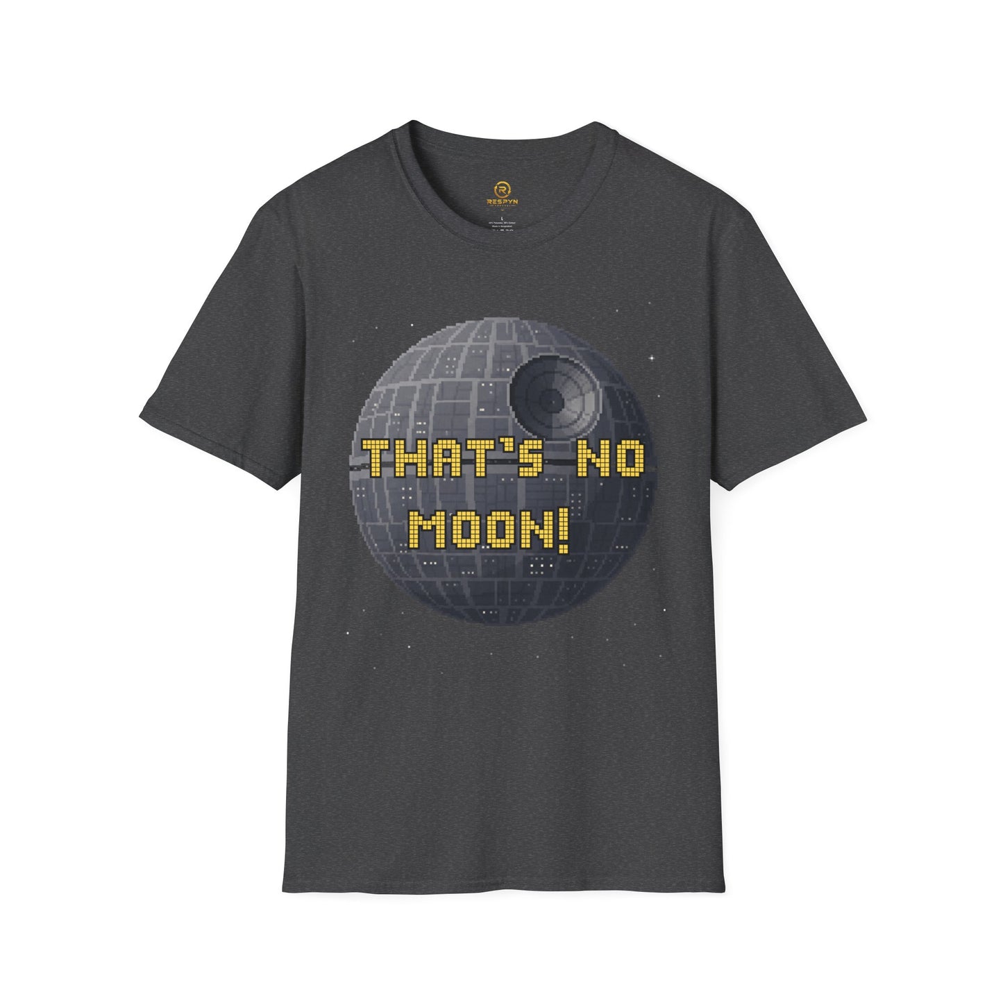 Retro Pixel Space Station T-Shirt – Sci-Fi Gaming Style Tee, Galactic Pixel Art Shirt, Minimalist Space Graphic Tee