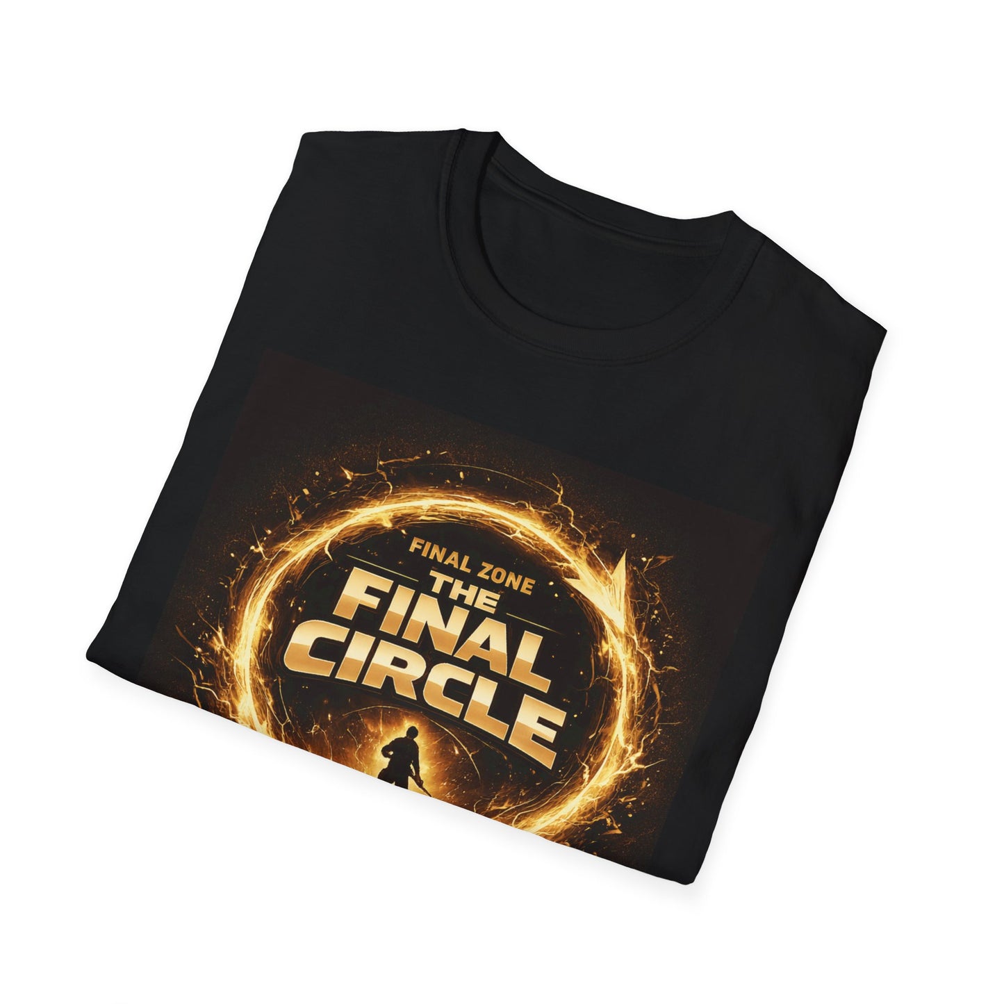 Final Circle Graphic T‑Shirt — Fiery Gamer / Sci‑Fi Adventure Tee
