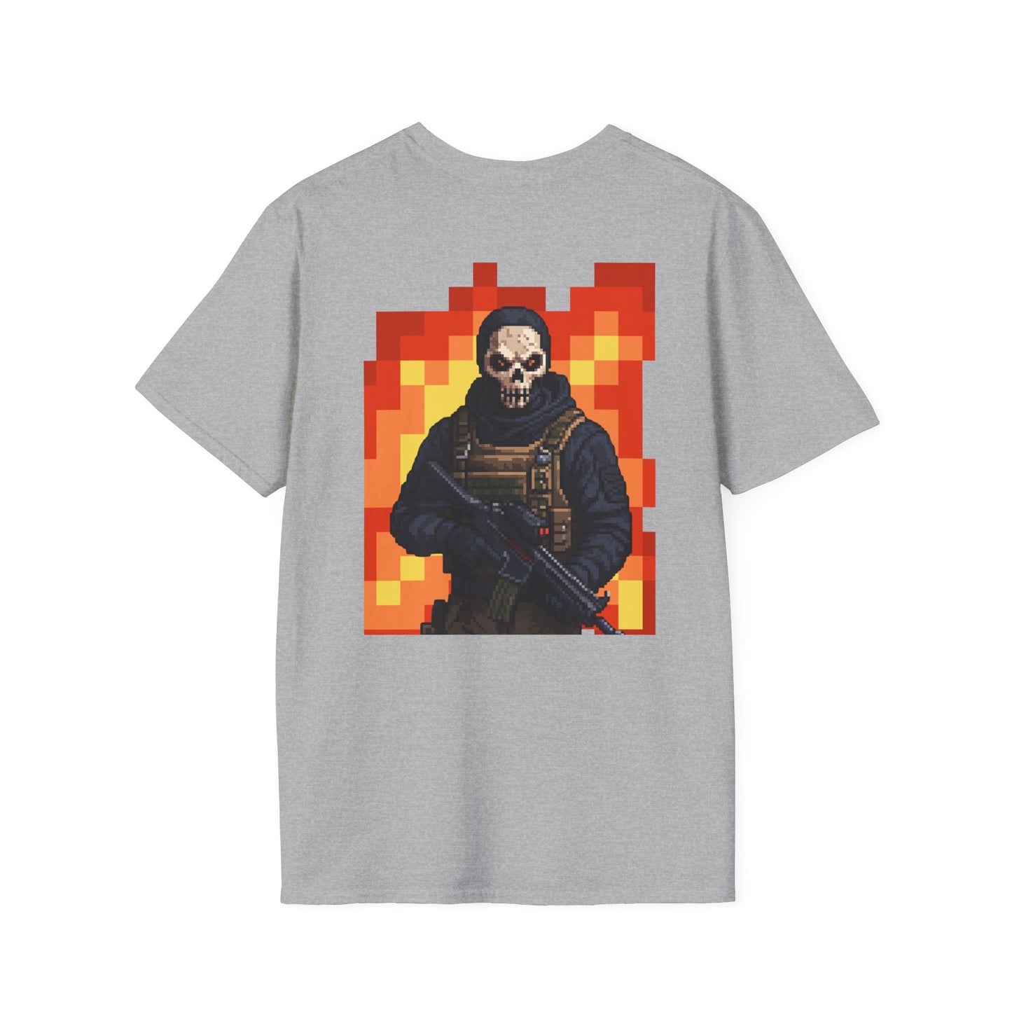 Stealth Skull Operator T-Shirt | Tactical Military Graphic Tee | Ghost-Inspired Warzone Style Shirt | Gamer Streetwear