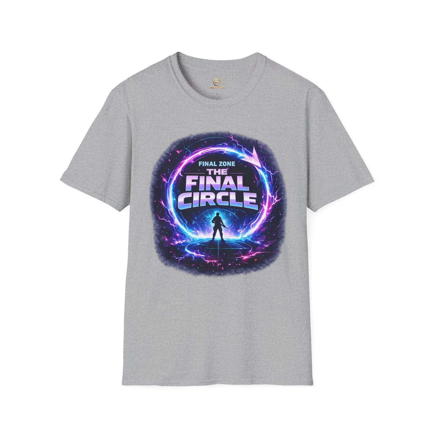 Final Circle Graphic T-Shirt — 'Final Zone' Neon Gamer Tee