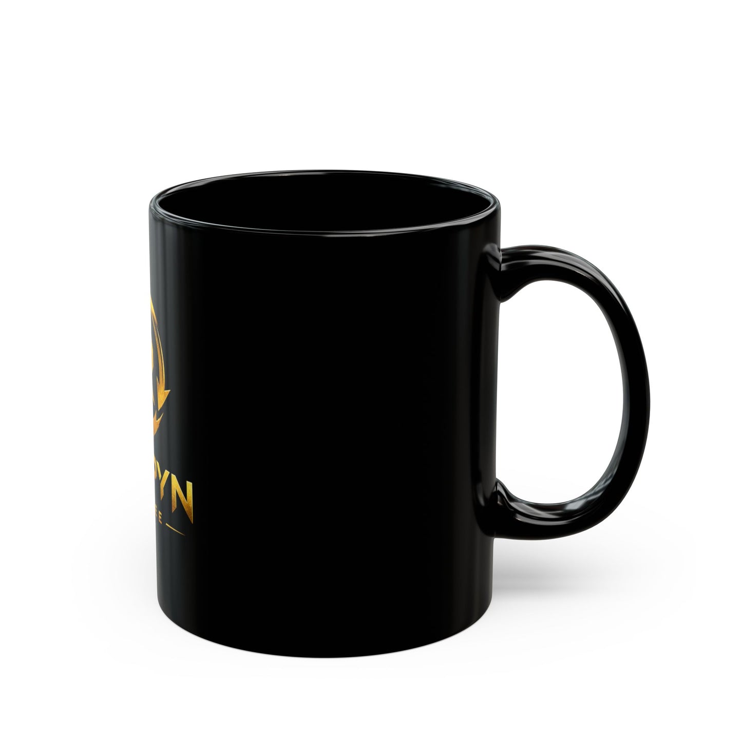 Respyn Coffee Black Label Mug – Gold Emblem Coffee Cup (11oz & 15oz)