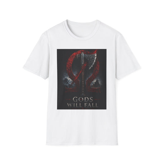 Gods Will Fall T-Shirt — Dark Viking Axe GOW Graphic Tee