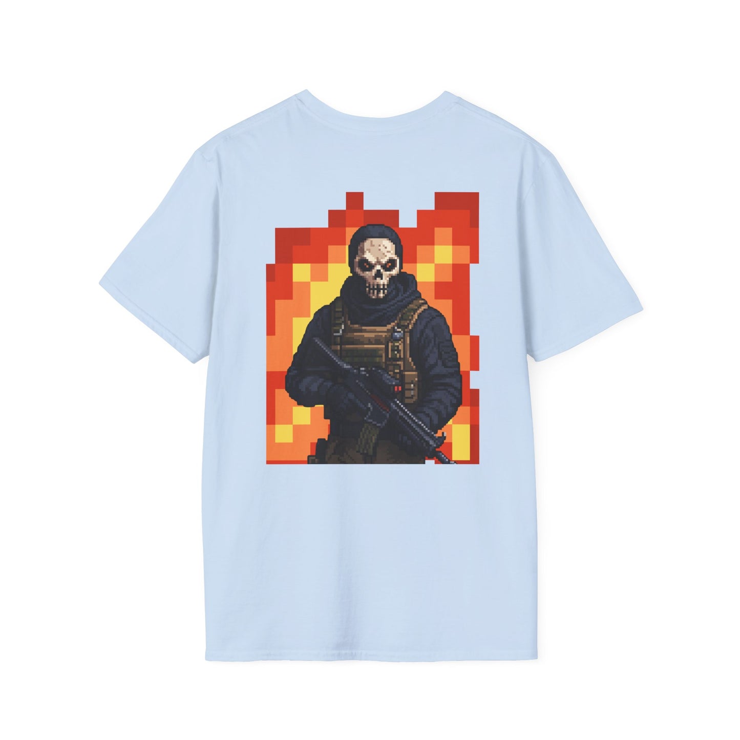 Stealth Skull Operator T-Shirt | Tactical Military Graphic Tee | Ghost-Inspired Warzone Style Shirt | Gamer Streetwear