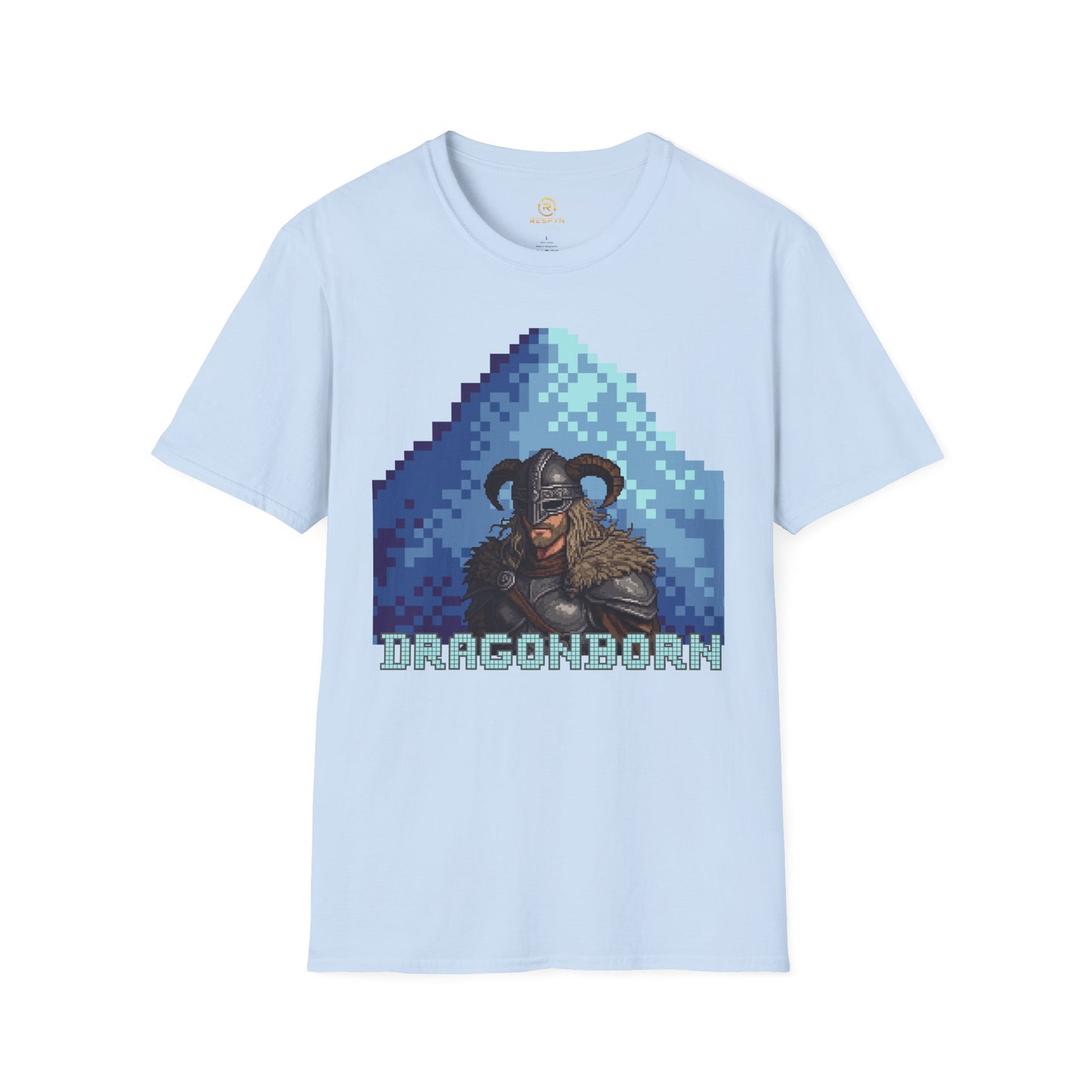 Dragonborn Pixel Shirt – Skyrim Inspired Tee | Retro RPG Gaming T-Shirt | Nordic Warrior Graphic Tee | Gift for Gamers