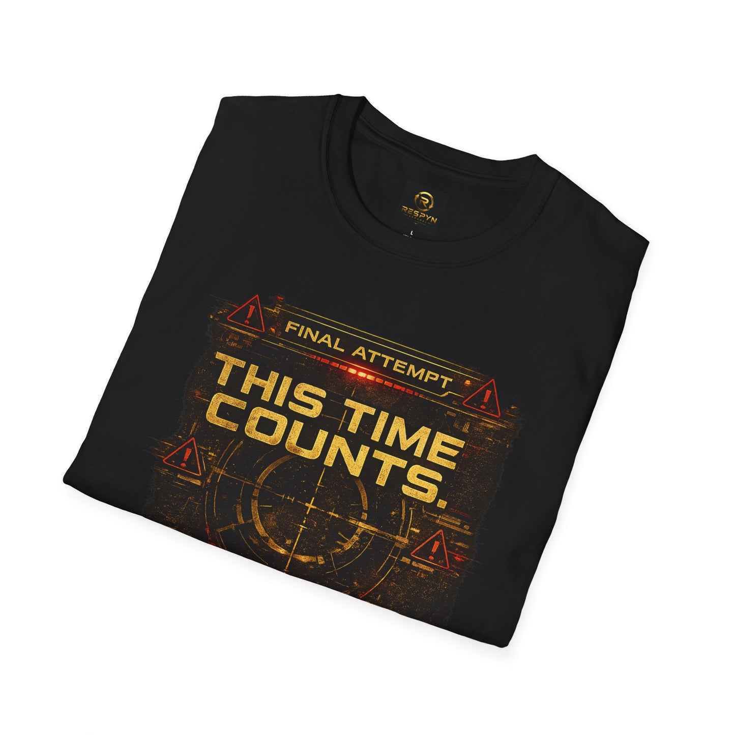 T-Shirt — "This Time Counts" Motivational Gamer Tee