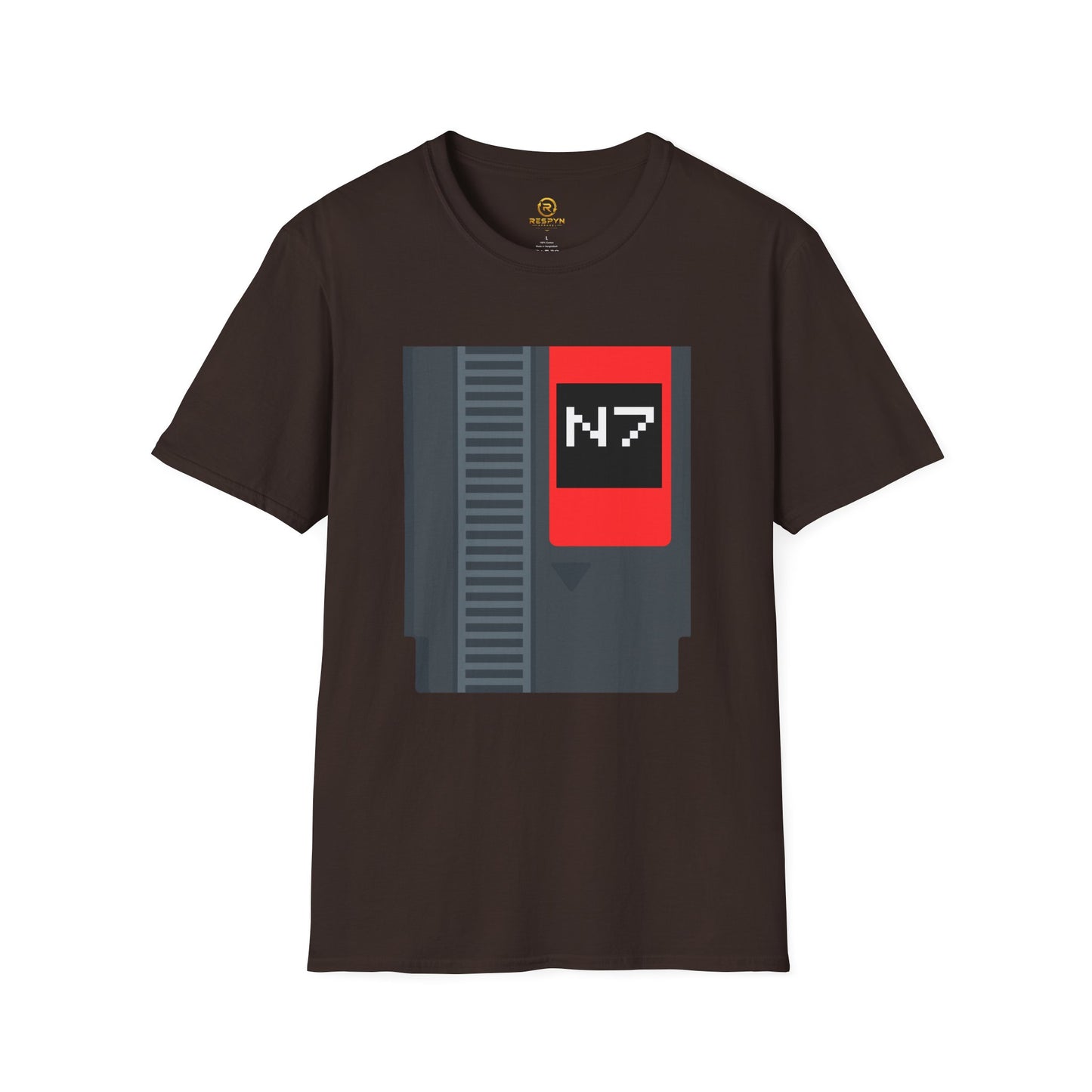 Mass Effect N7 Retro NES Cartridge T-Shirt - Unisex Softstyle Gaming Tee