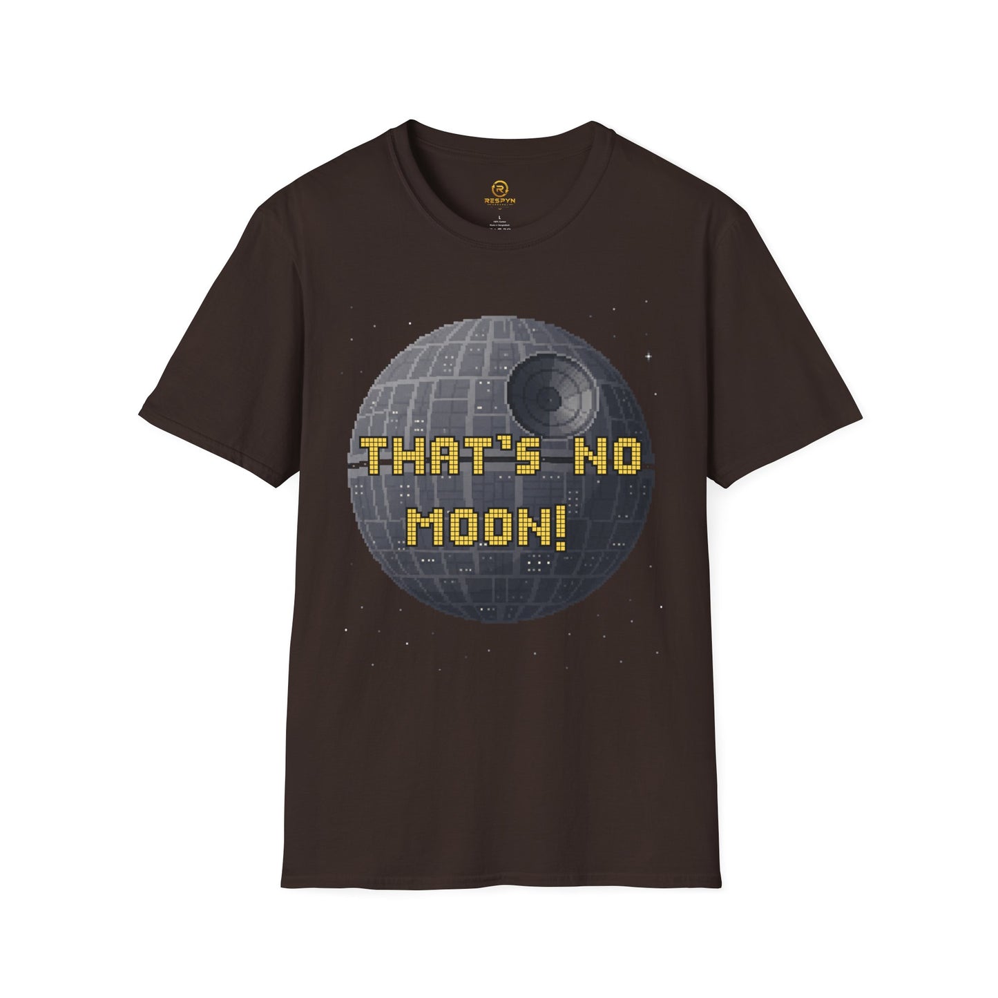 Retro Pixel Space Station T-Shirt – Sci-Fi Gaming Style Tee, Galactic Pixel Art Shirt, Minimalist Space Graphic Tee