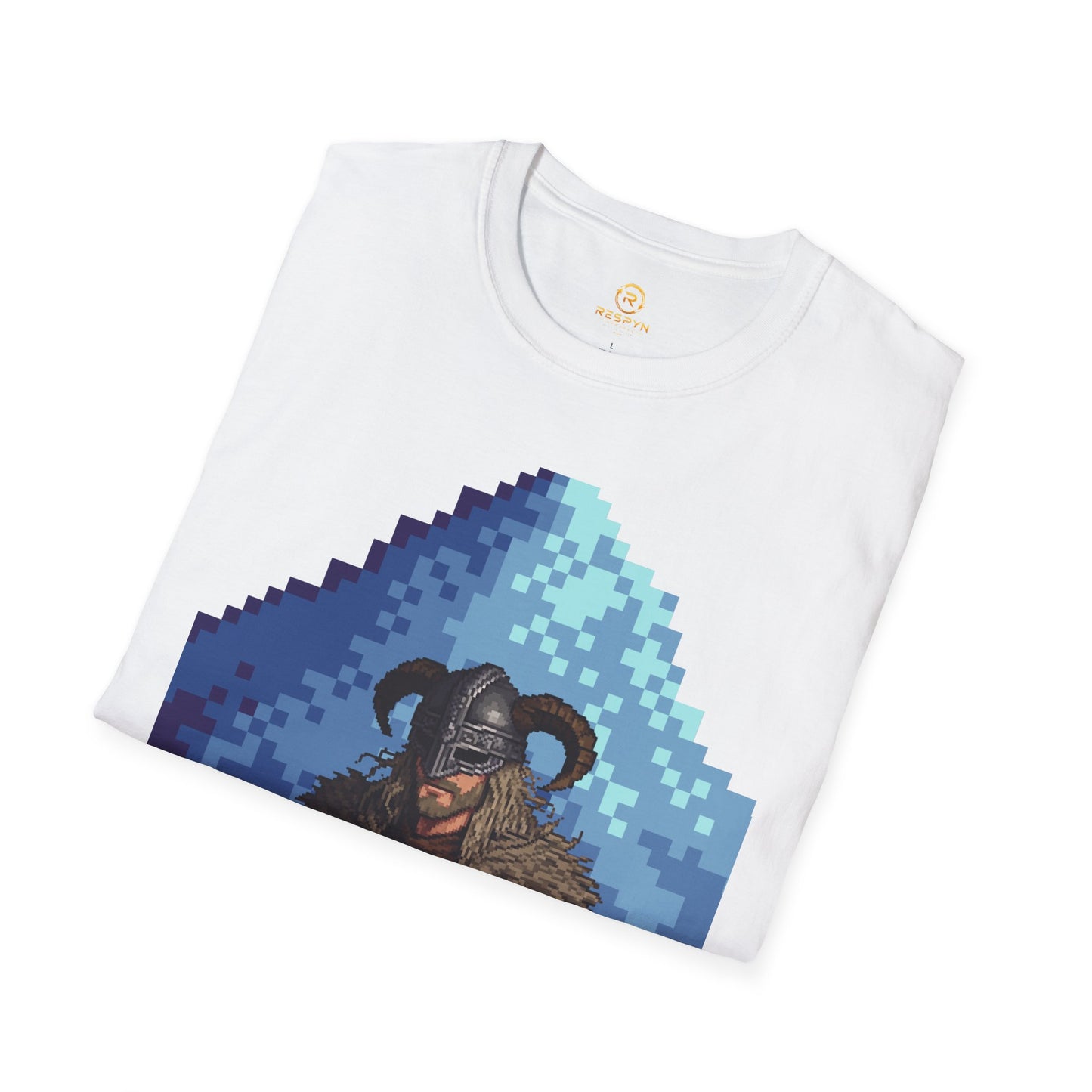 Dragonborn Pixel Shirt – Skyrim Inspired Tee | Retro RPG Gaming T-Shirt | Nordic Warrior Graphic Tee | Gift for Gamers