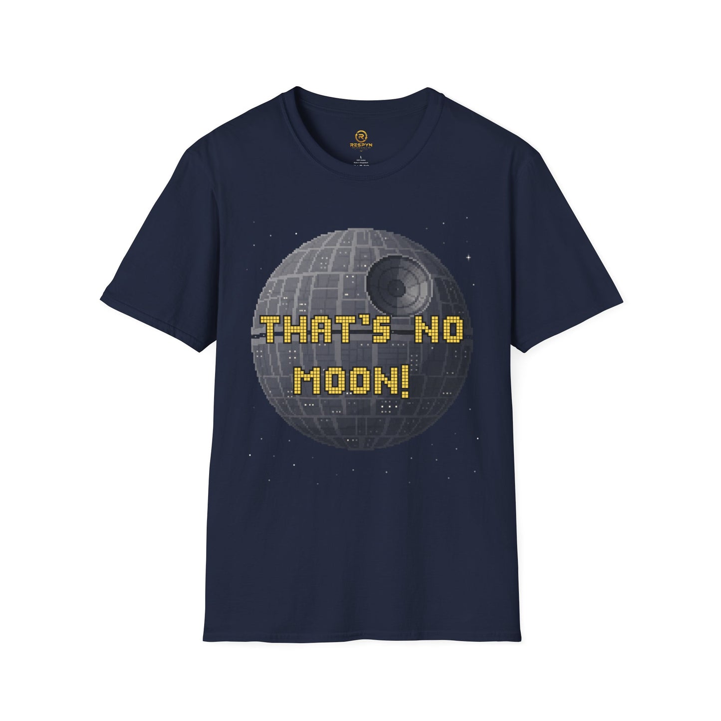 Retro Pixel Space Station T-Shirt – Sci-Fi Gaming Style Tee, Galactic Pixel Art Shirt, Minimalist Space Graphic Tee
