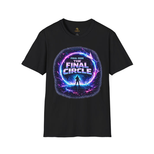 Final Circle Graphic T-Shirt — 'Final Zone' Neon Gamer Tee