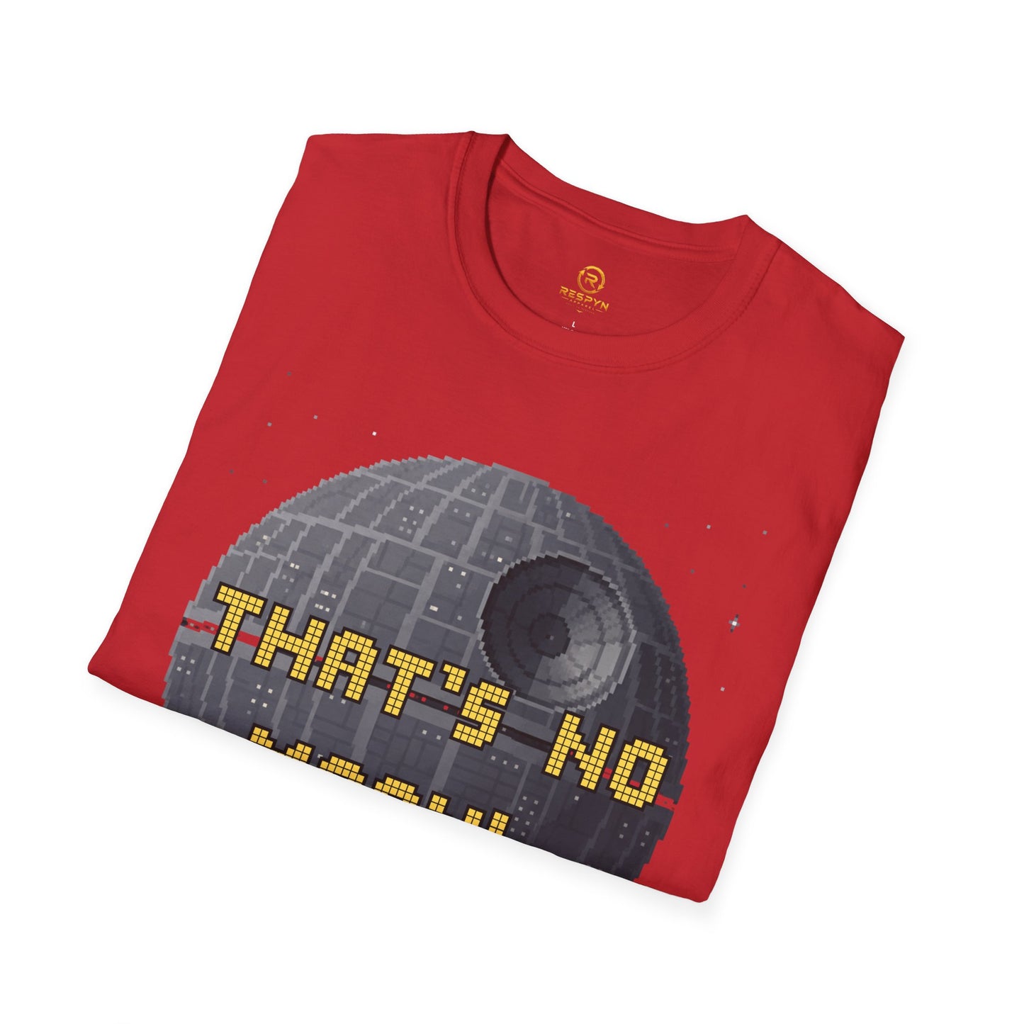Retro Pixel Space Station T-Shirt – Sci-Fi Gaming Style Tee, Galactic Pixel Art Shirt, Minimalist Space Graphic Tee