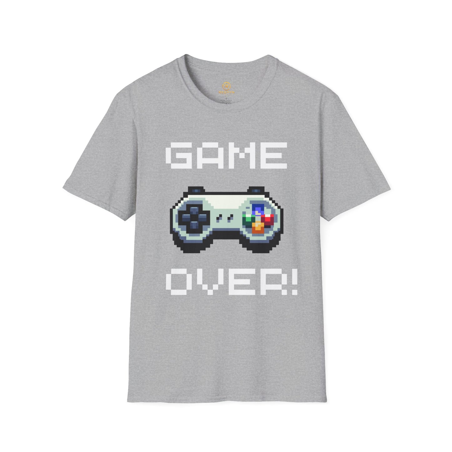 Retro Game Over Pixel Controller Shirt | Funny Gamer T-Shirt | 8-Bit Gaming Tee | Gift for Gamers