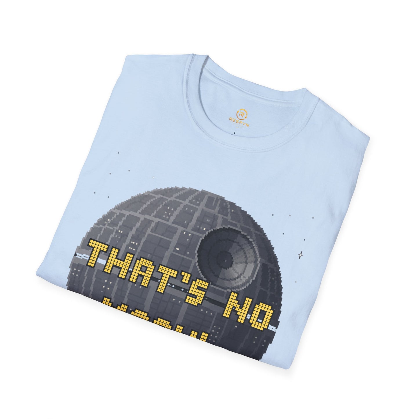 Retro Pixel Space Station T-Shirt – Sci-Fi Gaming Style Tee, Galactic Pixel Art Shirt, Minimalist Space Graphic Tee
