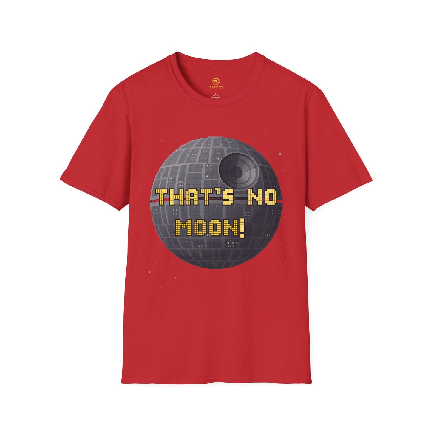Retro Pixel Space Station T-Shirt – Sci-Fi Gaming Style Tee, Galactic Pixel Art Shirt, Minimalist Space Graphic Tee