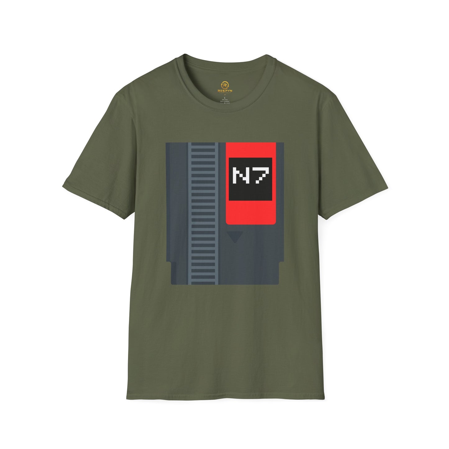 Mass Effect N7 Retro NES Cartridge T-Shirt - Unisex Softstyle Gaming Tee